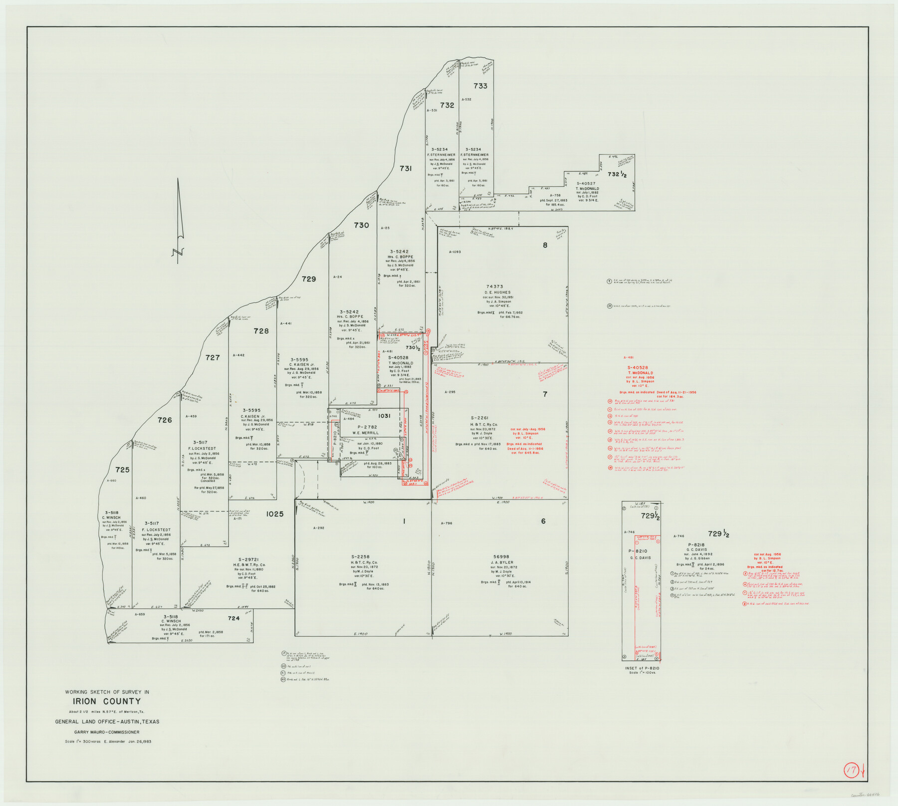 66426, Irion County Working Sketch 17, General Map Collection