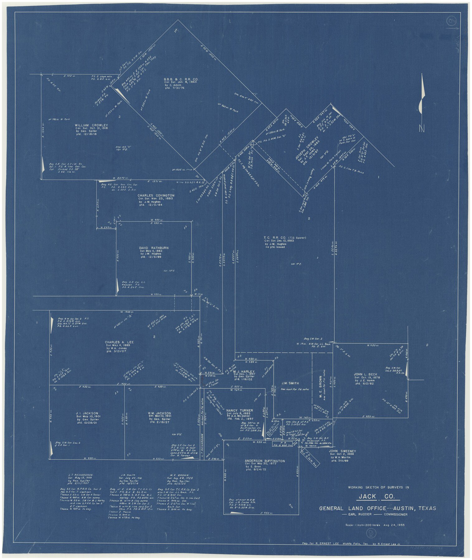 66435, Jack County Working Sketch 9, General Map Collection