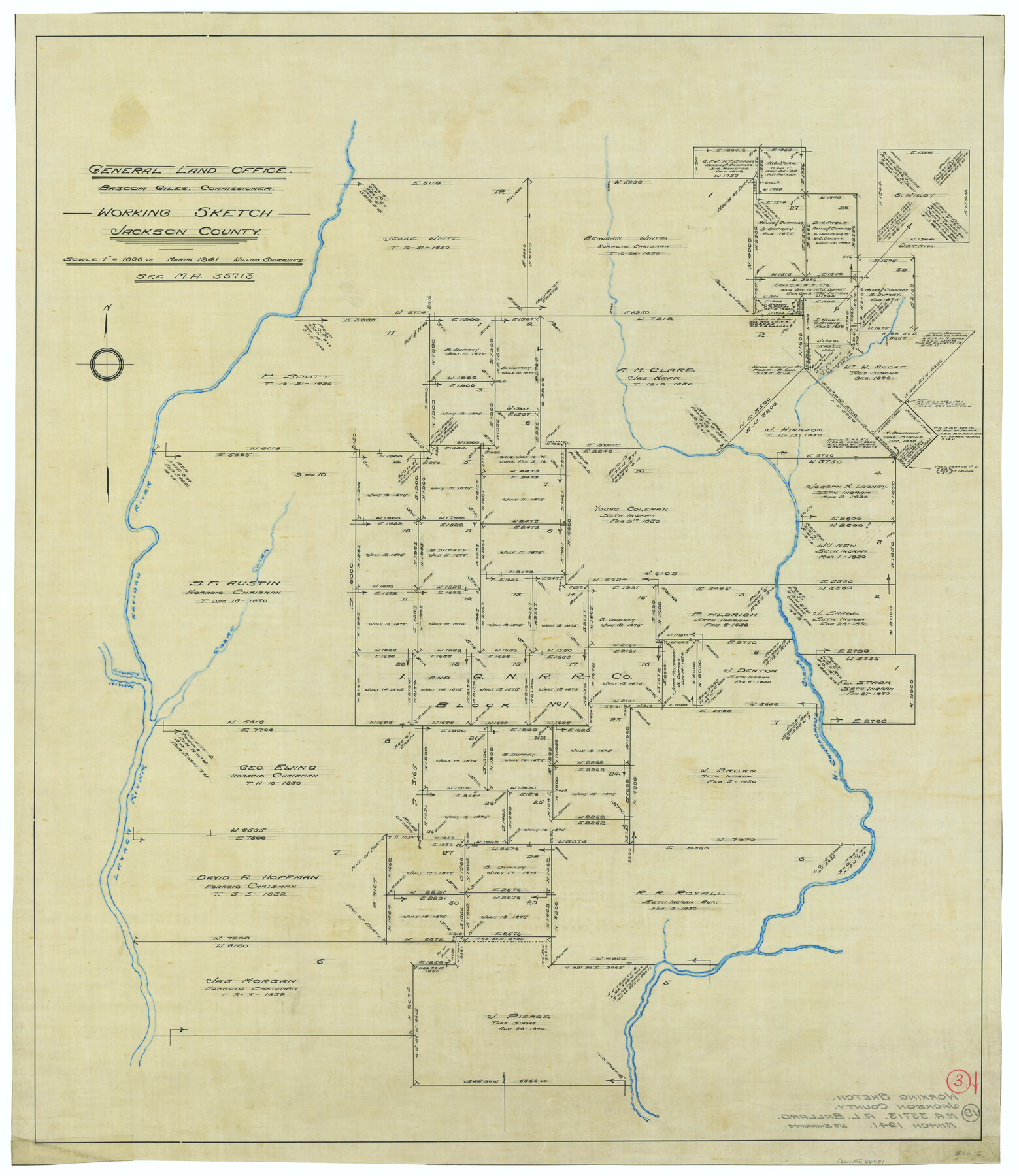 66451, Jackson County Working Sketch 3, General Map Collection