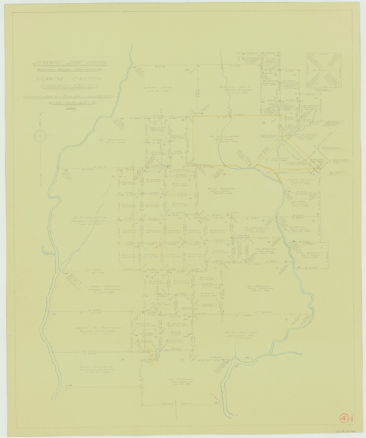 66452, Jackson County Working Sketch 4, General Map Collection