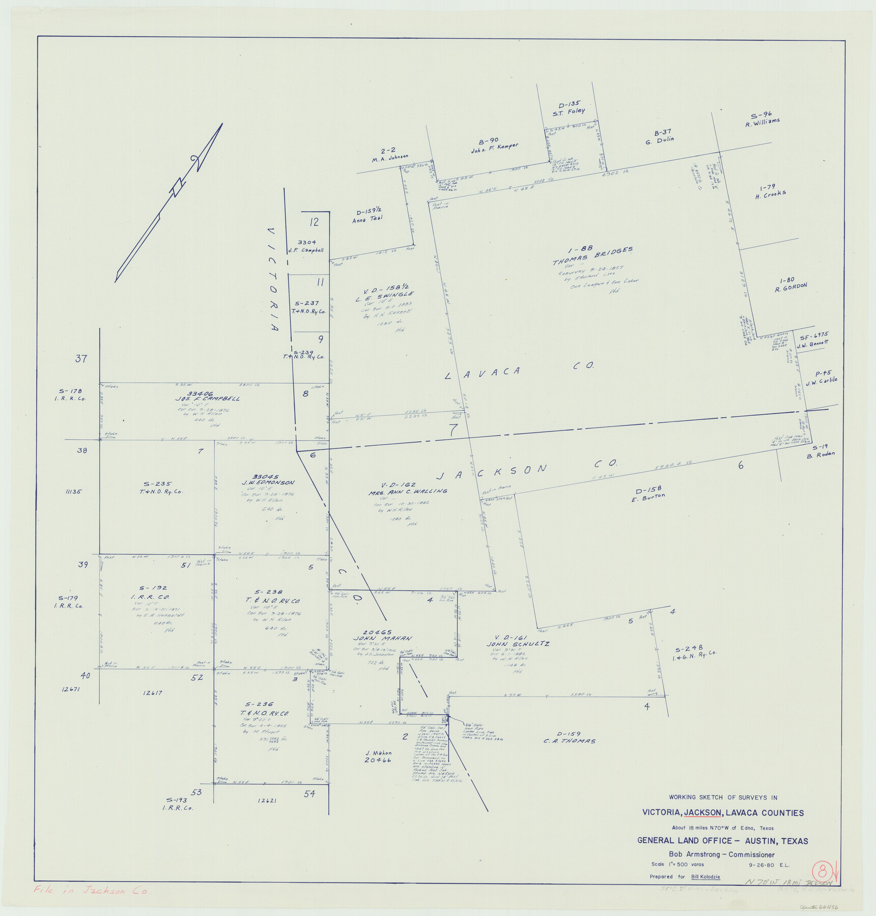66456, Jackson County Working Sketch 8, General Map Collection