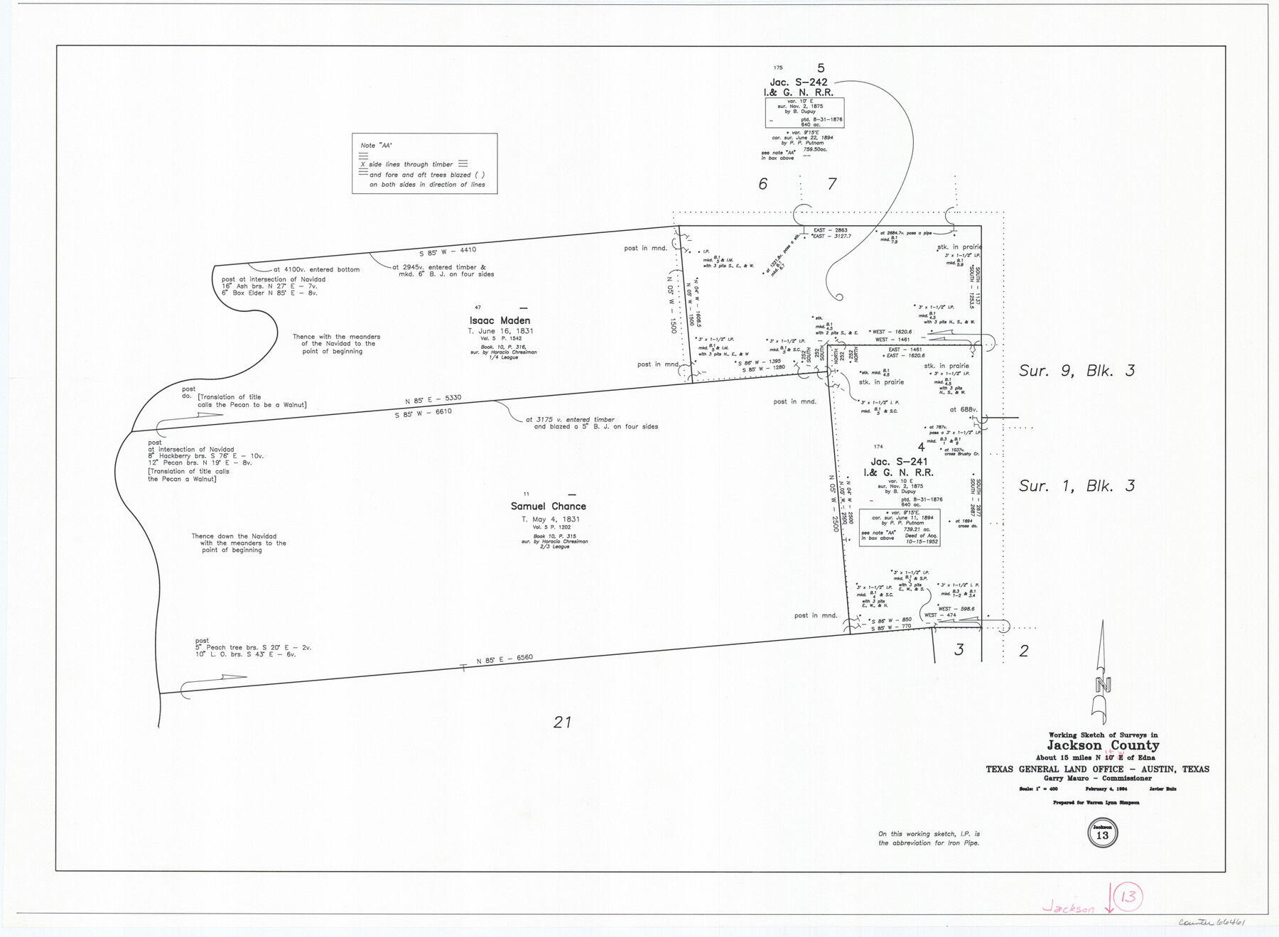 66461, Jackson County Working Sketch 13, General Map Collection