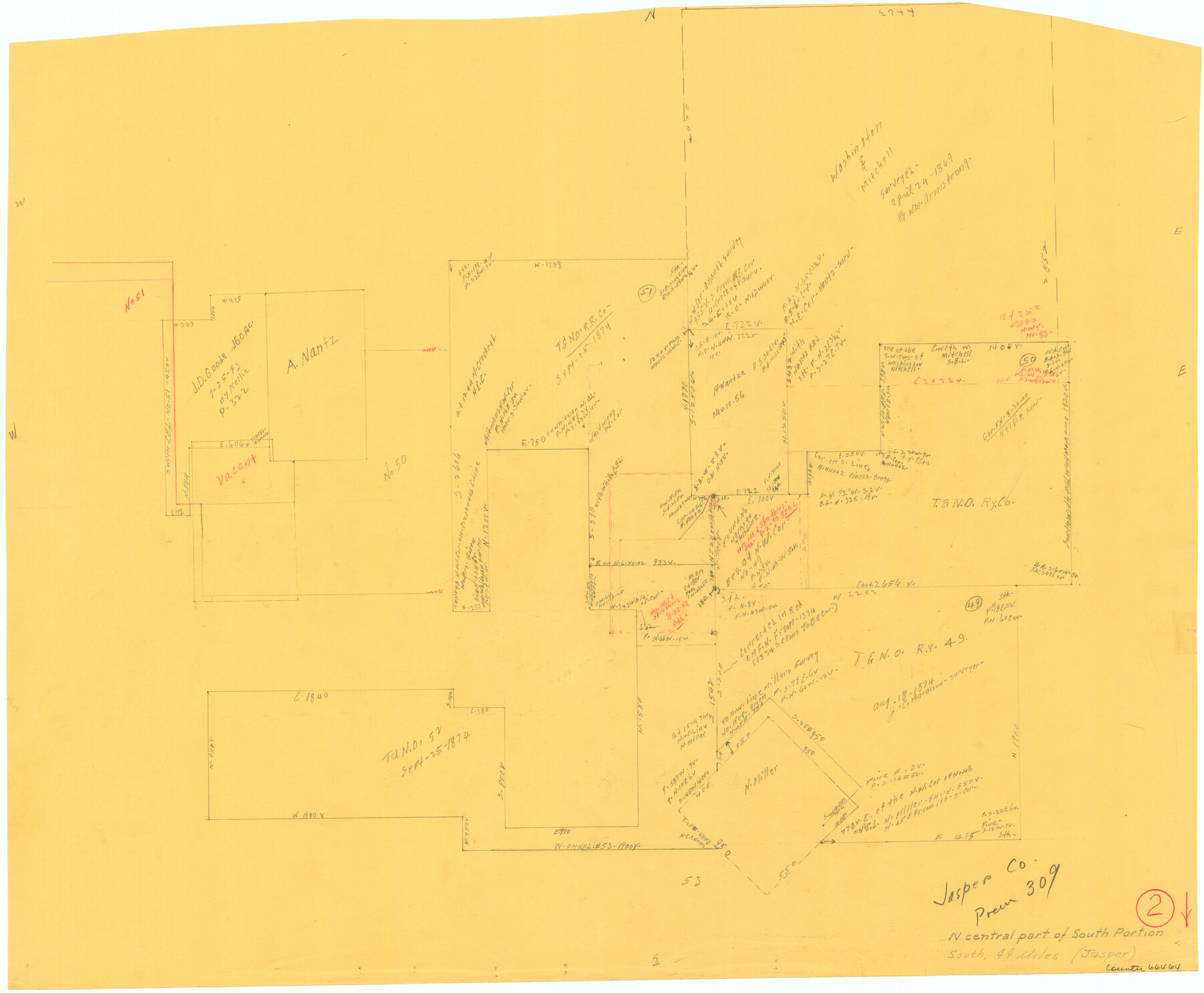 66464, Jasper County Working Sketch 2, General Map Collection