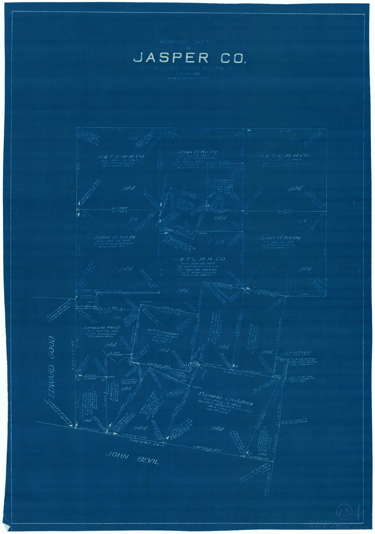 66475, Jasper County Working Sketch 13, General Map Collection