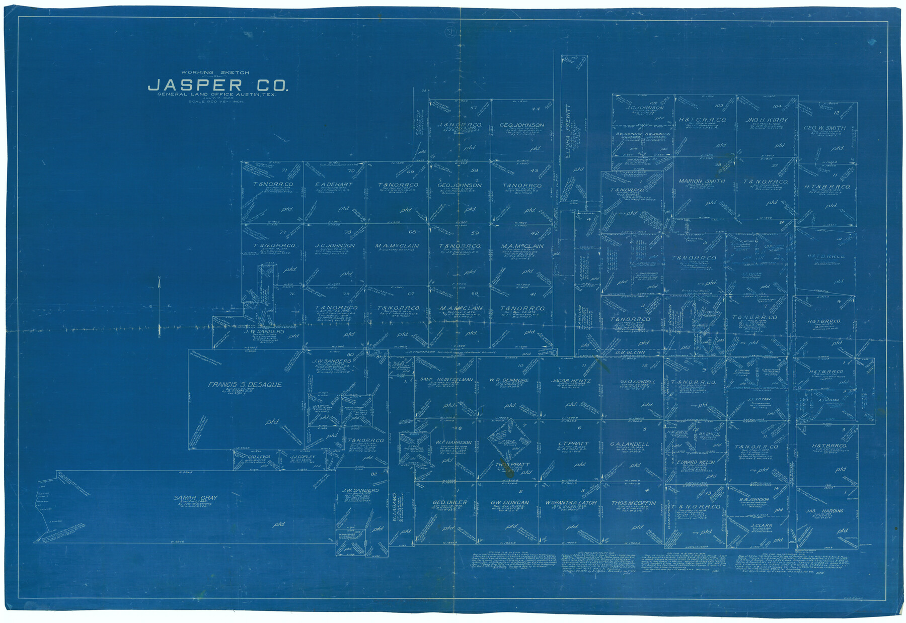 66476, Jasper County Working Sketch 14, General Map Collection