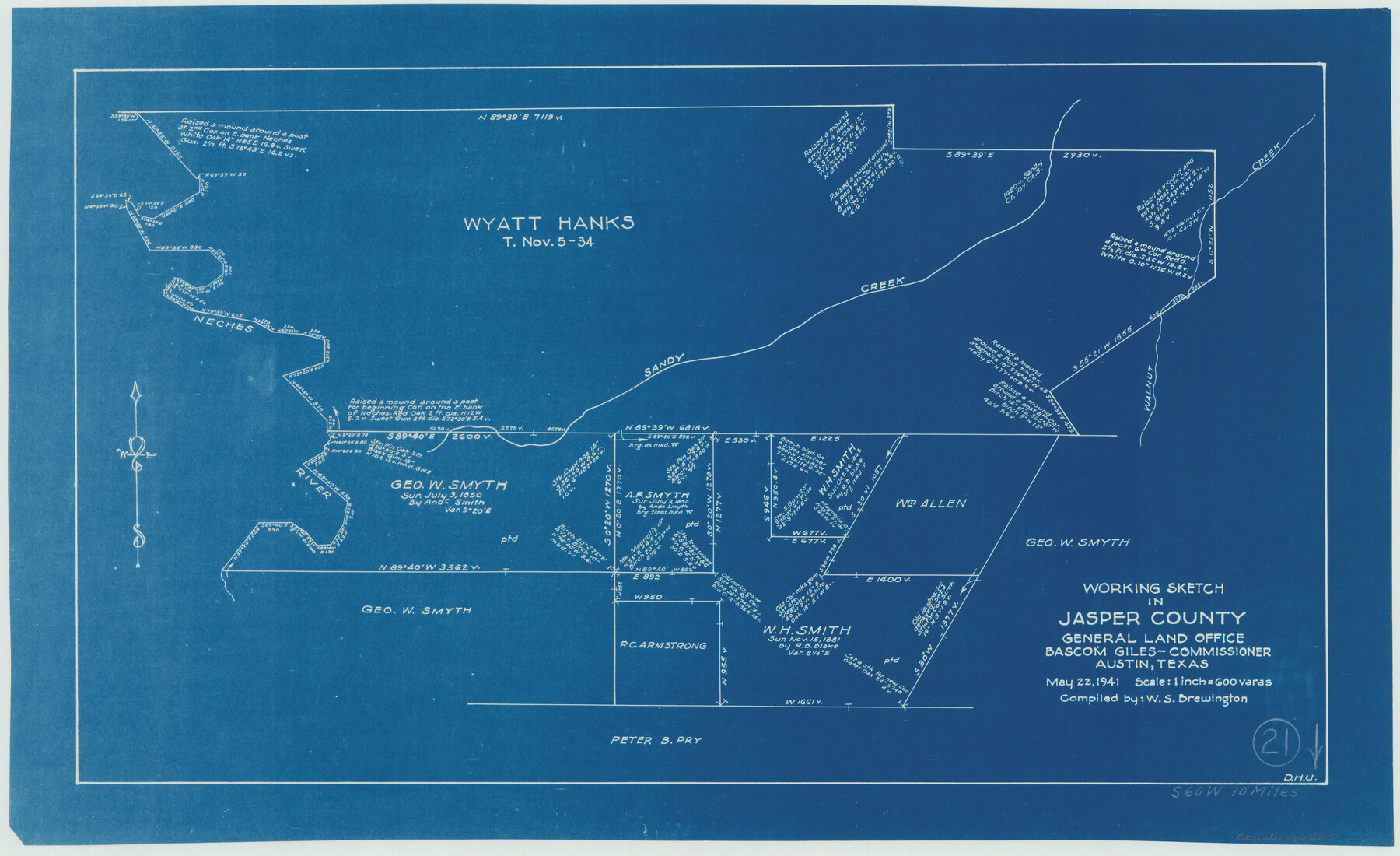 66483, Jasper County Working Sketch 21, General Map Collection