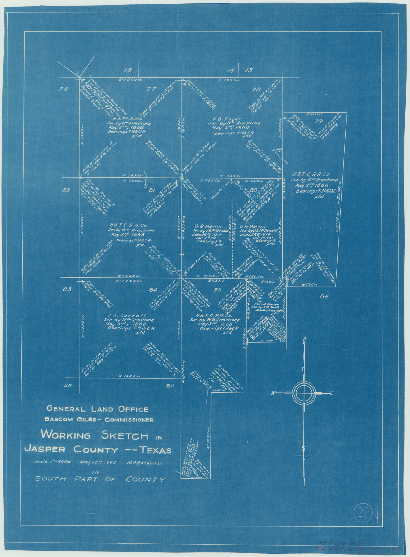 66484, Jasper County Working Sketch 22, General Map Collection