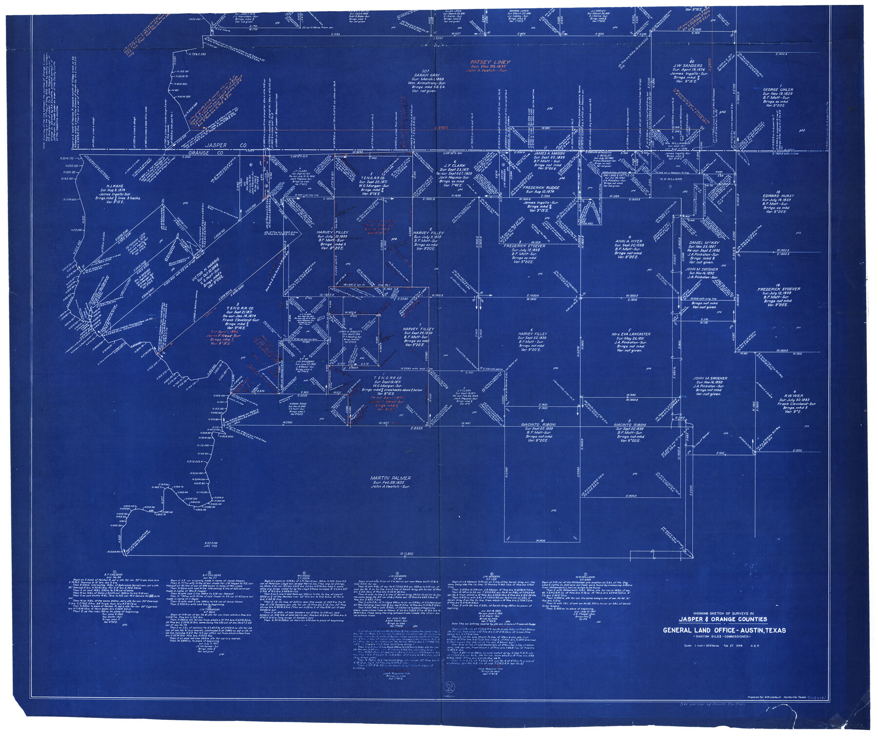 66486, Jasper County Working Sketch 24, General Map Collection
