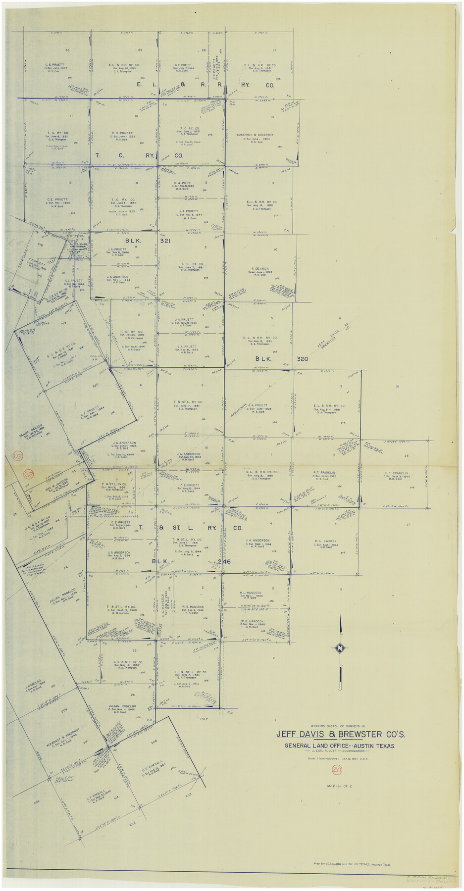 66515, Jeff Davis County Working Sketch 20, General Map Collection