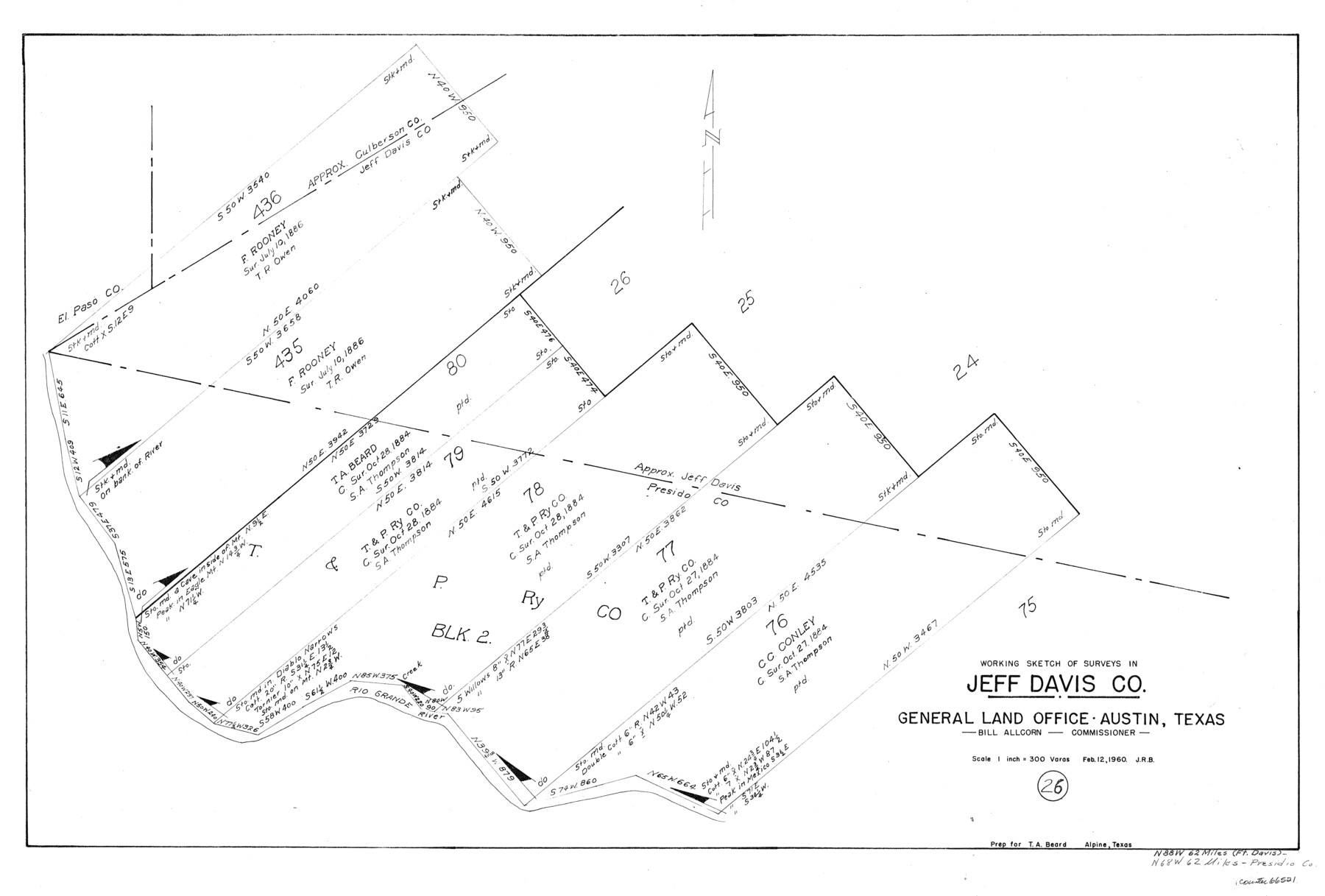 66521, Jeff Davis County Working Sketch 26, General Map Collection