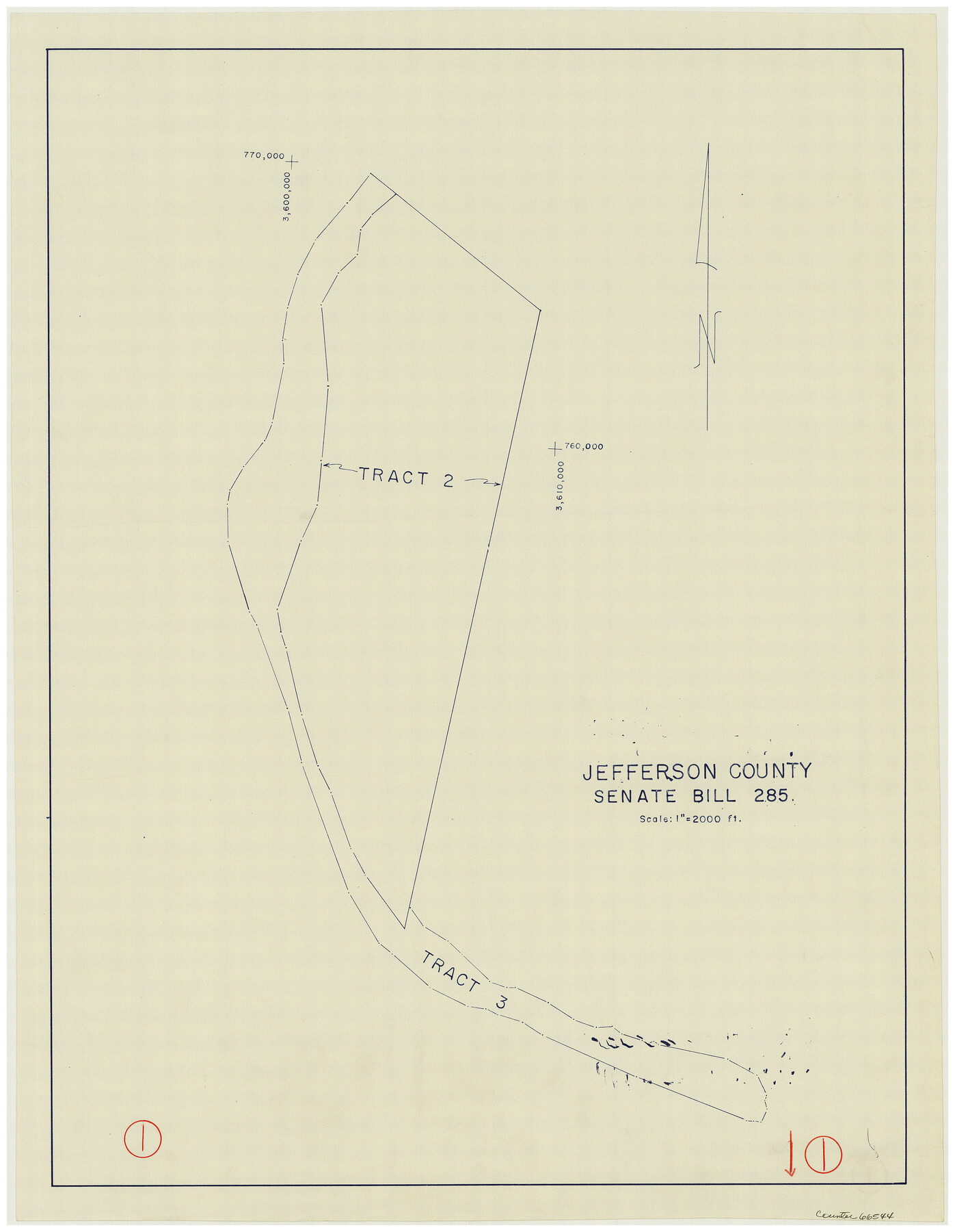 66544, Jefferson County Working Sketch 1, General Map Collection