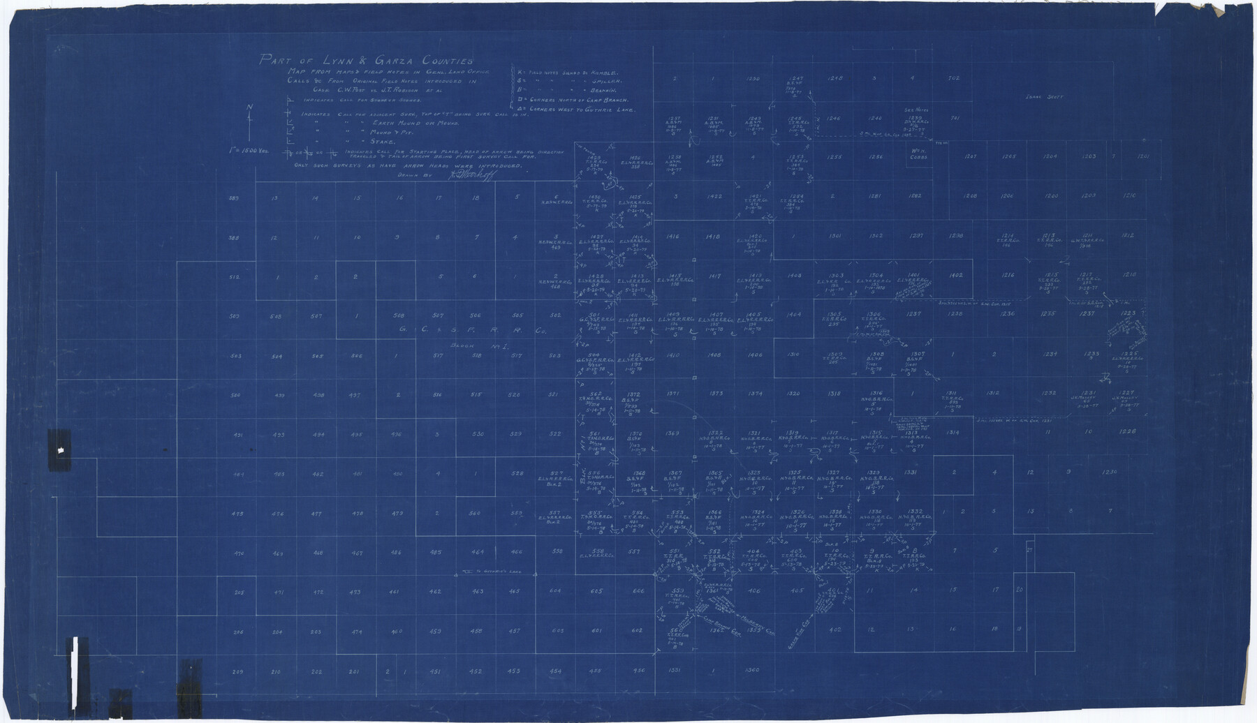 6655, Lynn County Rolled Sketch W, General Map Collection