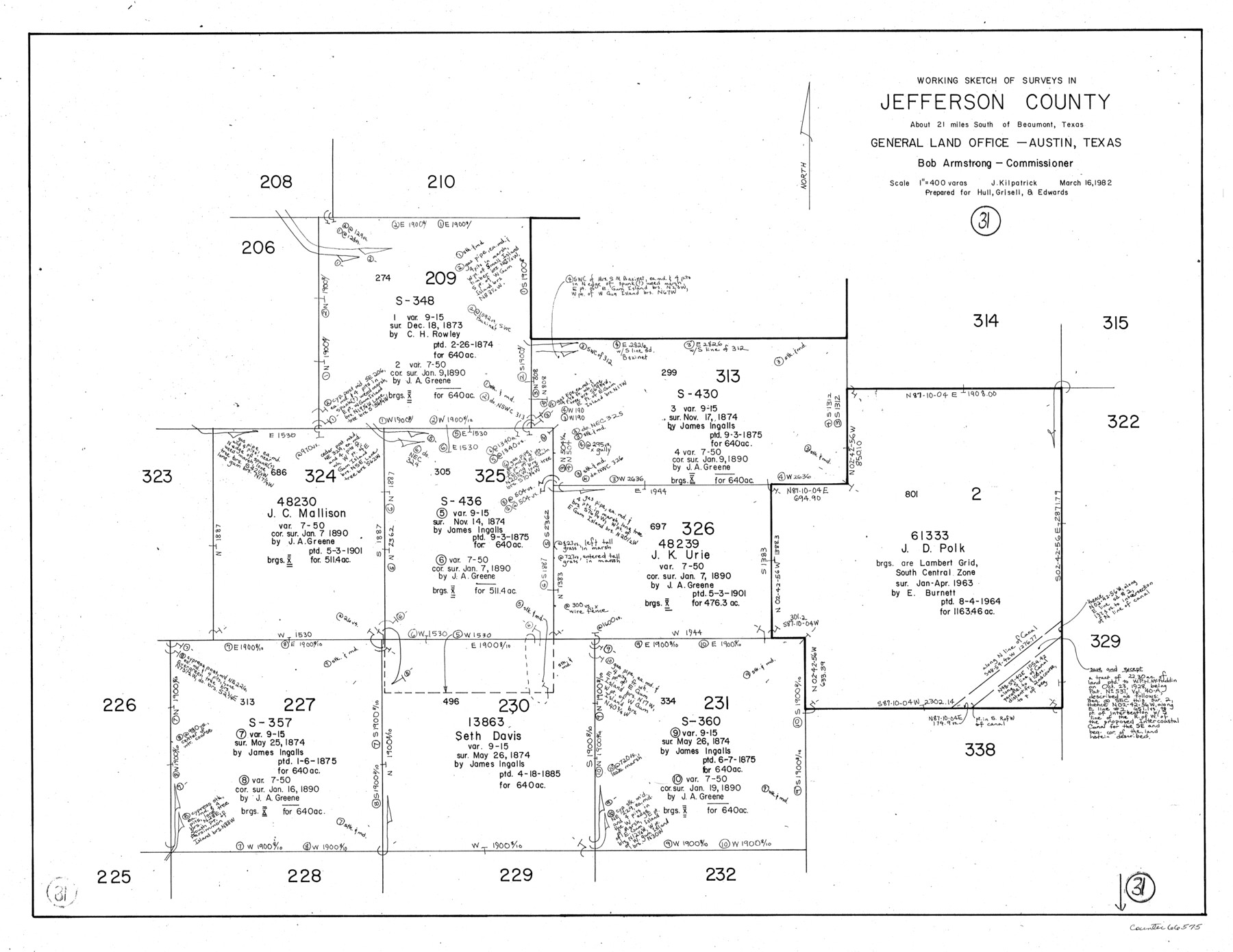 66575, Jefferson County Working Sketch 31, General Map Collection