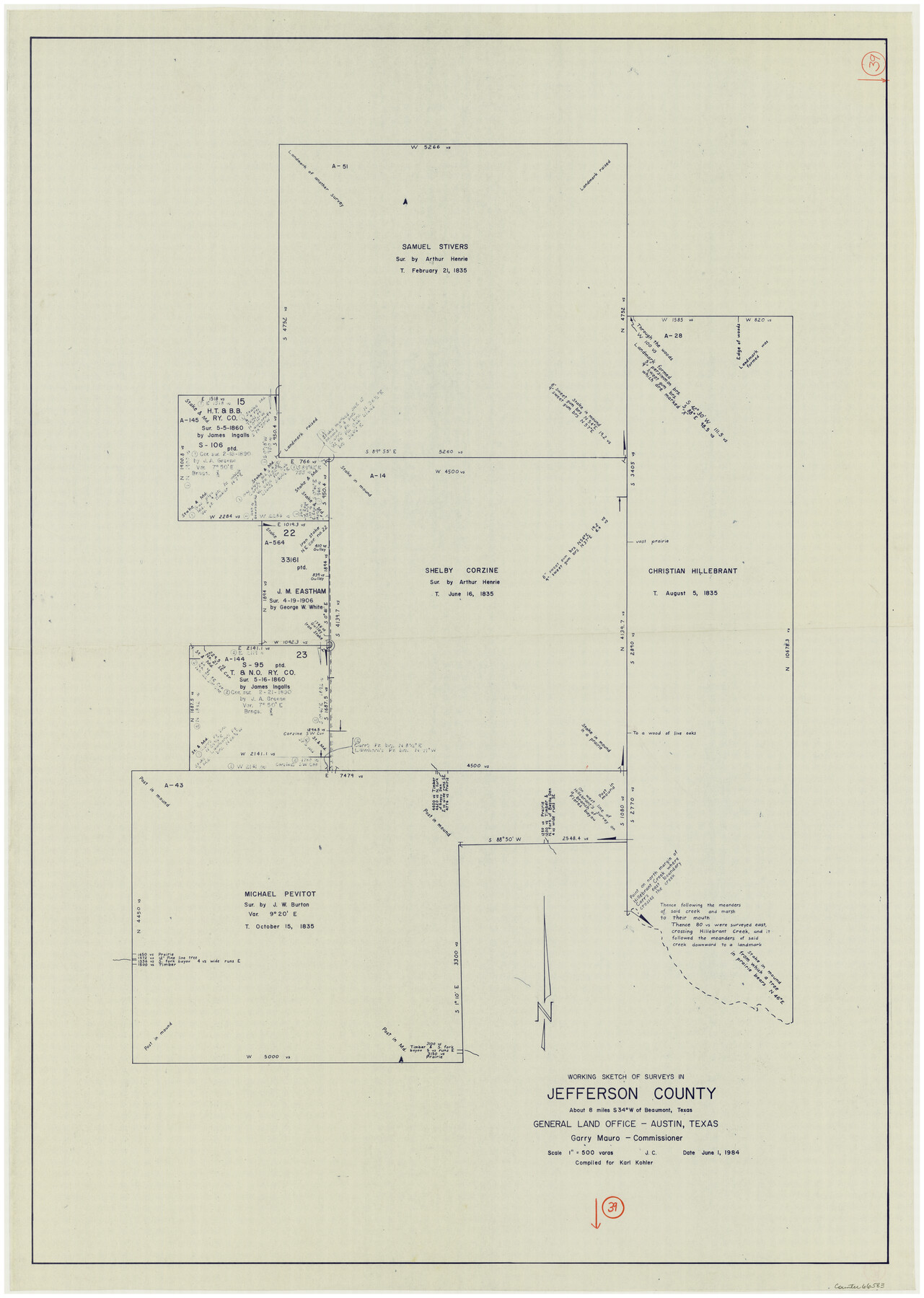 66583, Jefferson County Working Sketch 39, General Map Collection