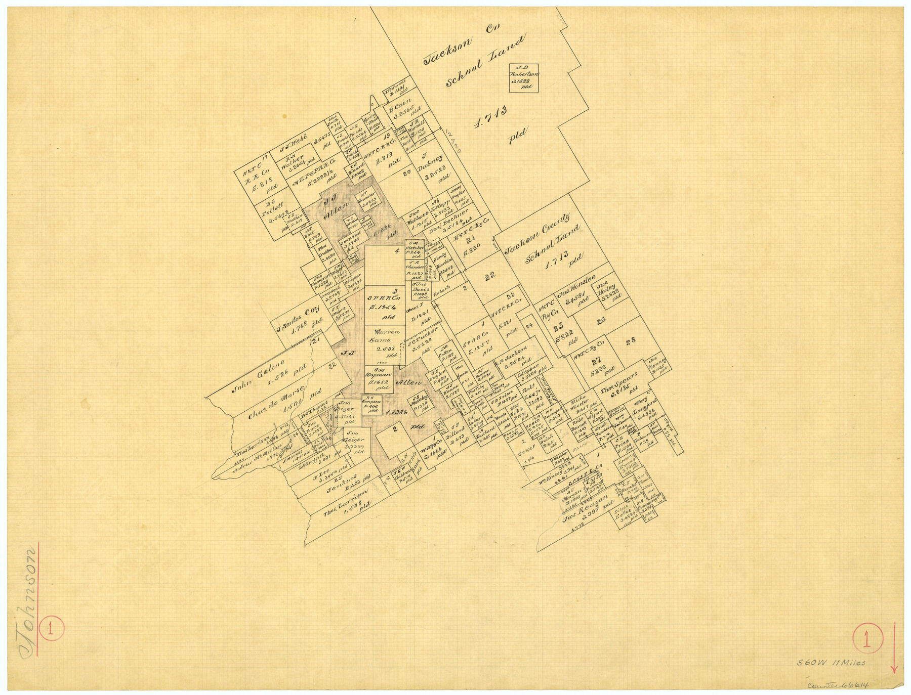 66614, Johnson County Working Sketch 1, General Map Collection