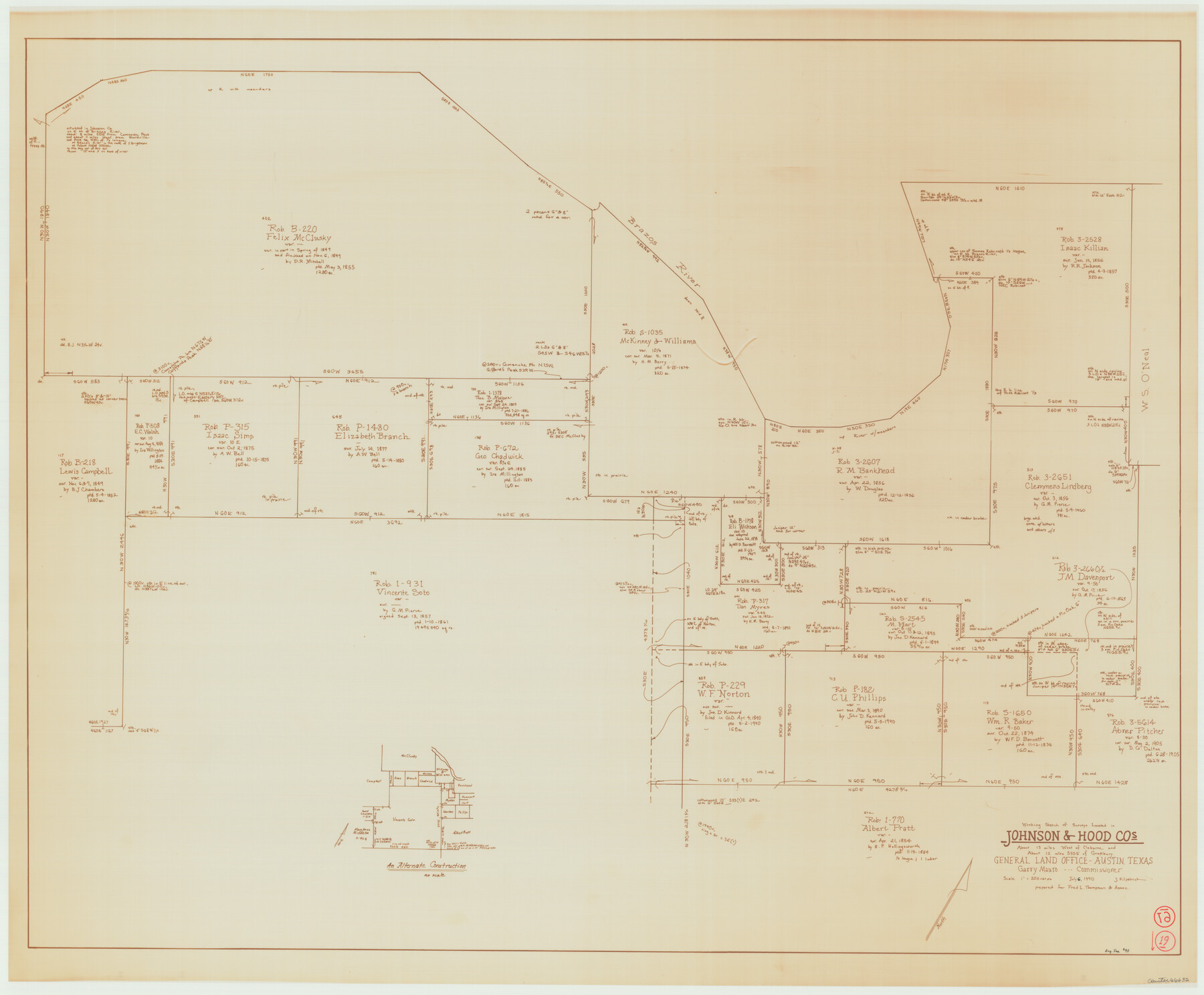 66632, Johnson County Working Sketch 19, General Map Collection
