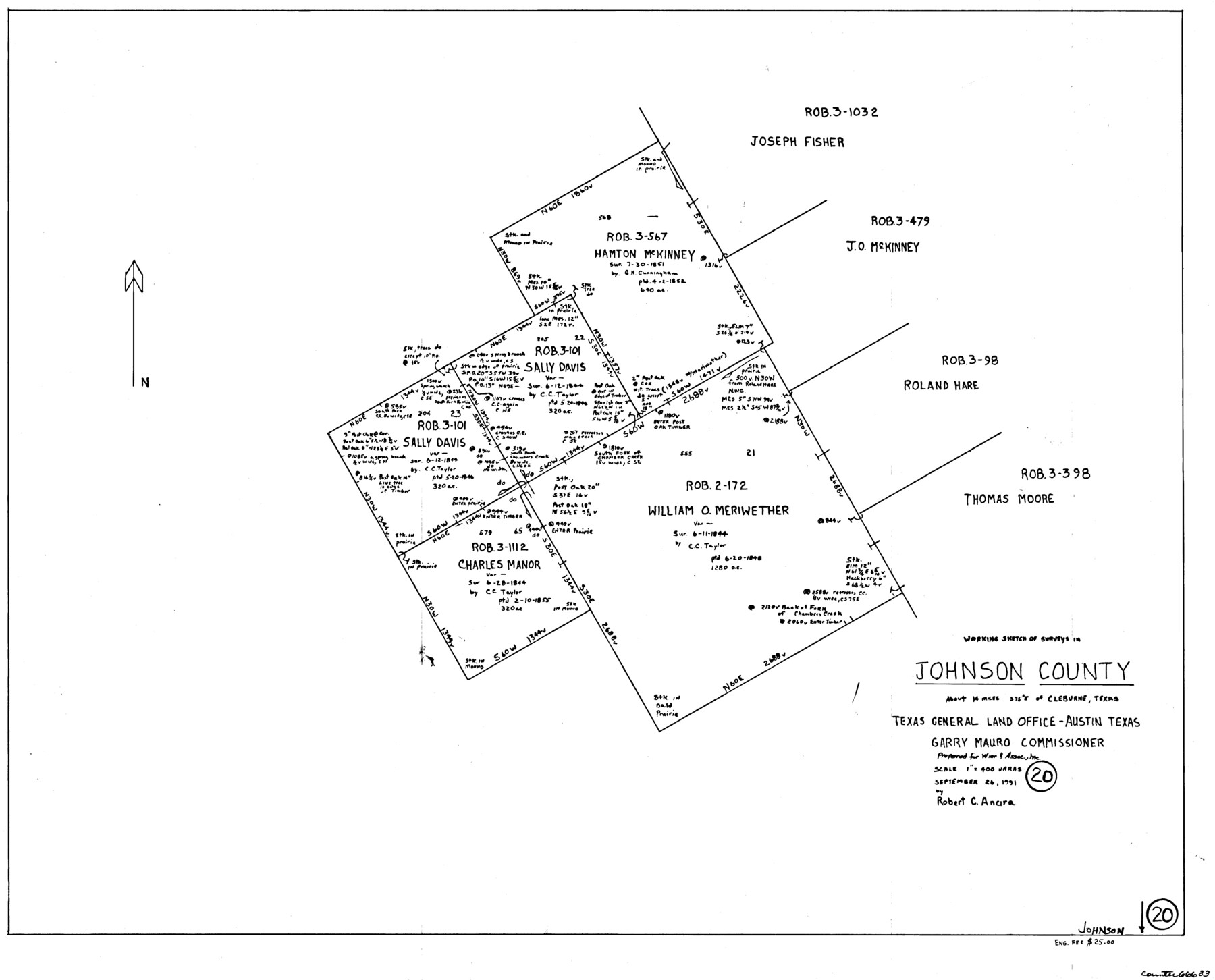 66633, Johnson County Working Sketch 20, General Map Collection