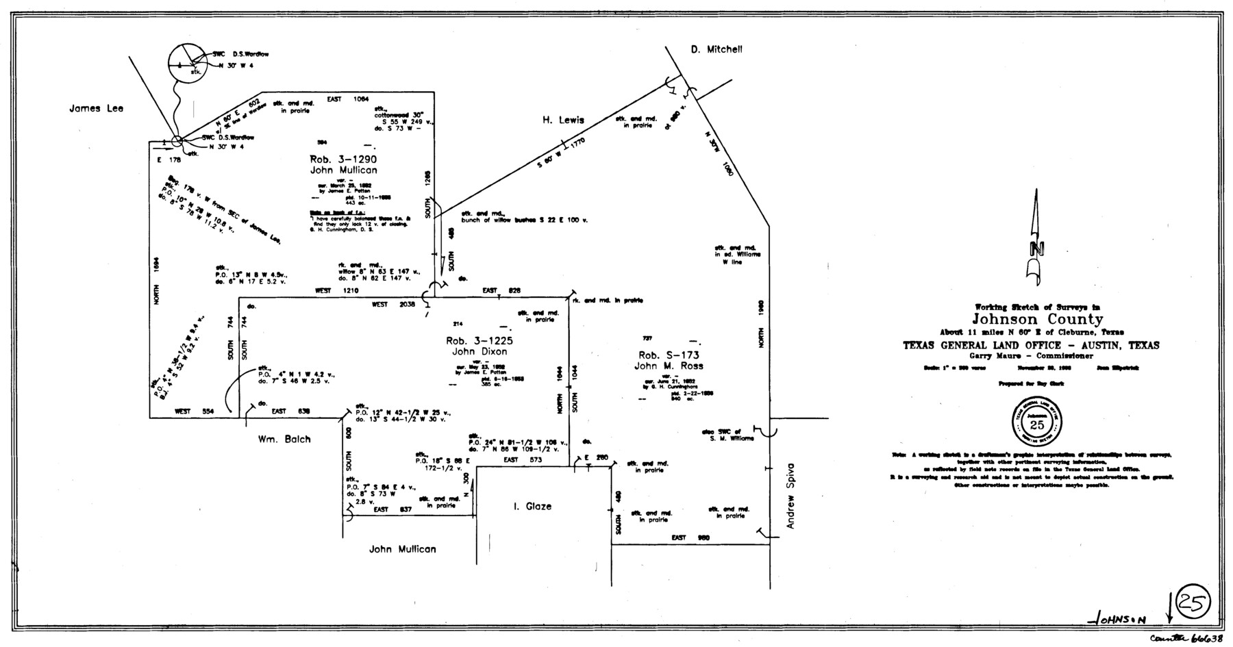 66638, Johnson County Working Sketch 25, General Map Collection