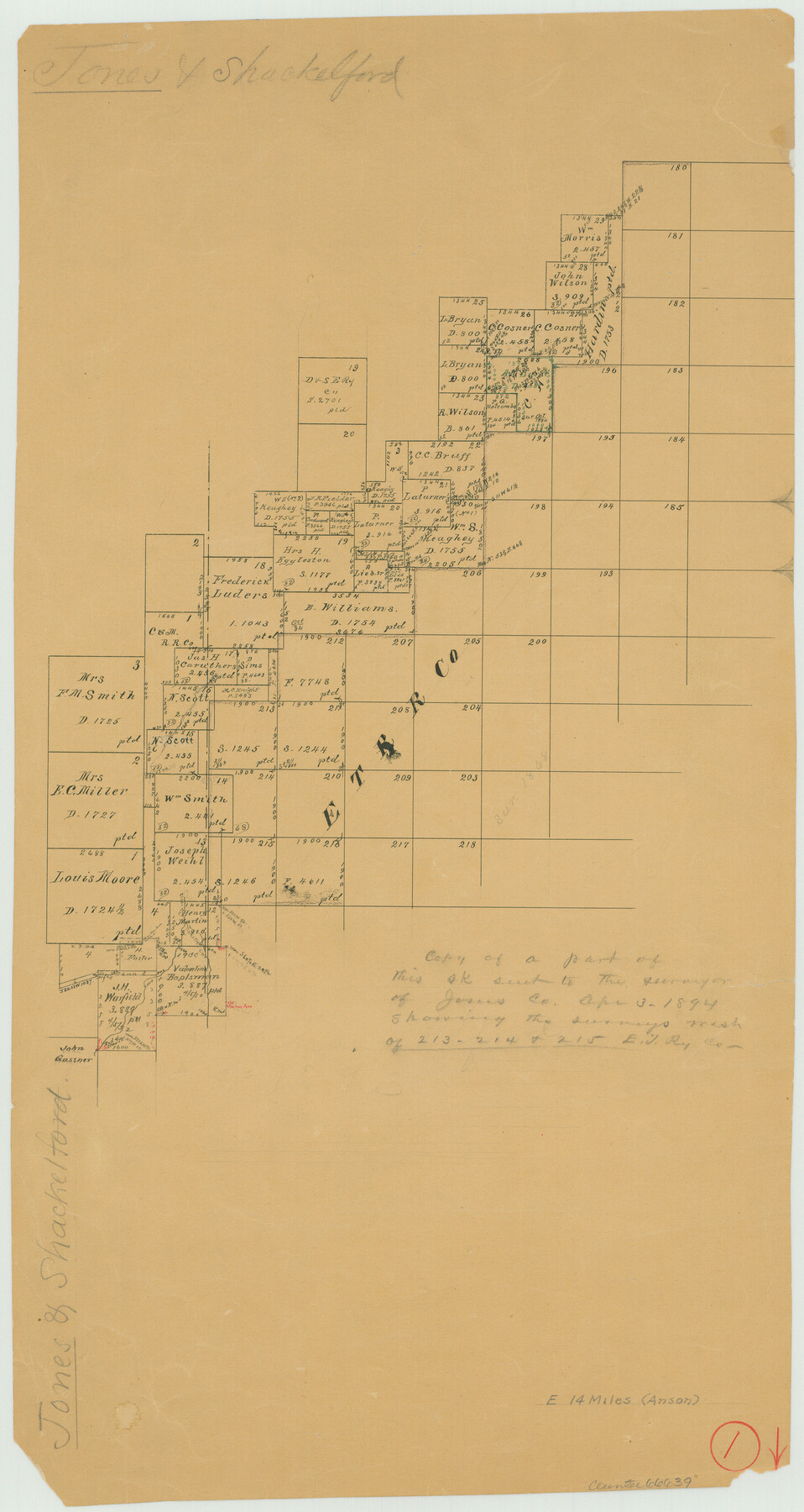 66639, Jones County Working Sketch 1, General Map Collection