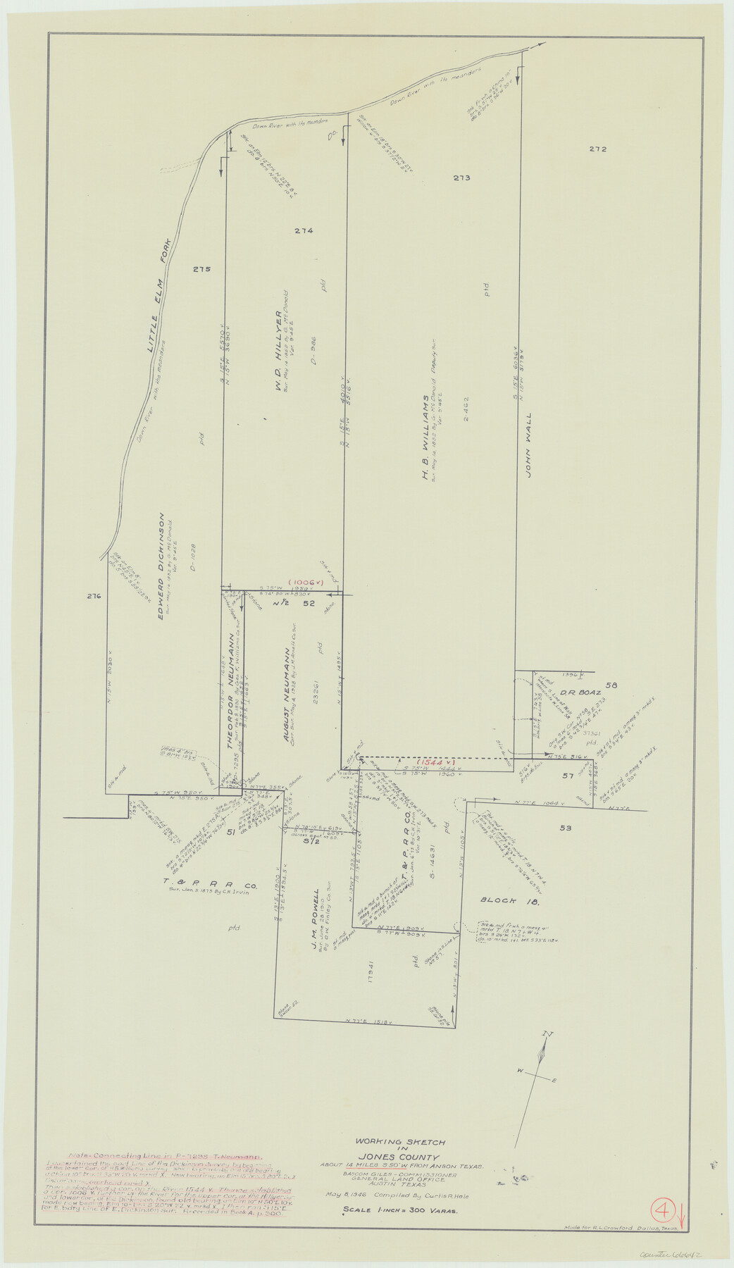 66642, Jones County Working Sketch 4, General Map Collection