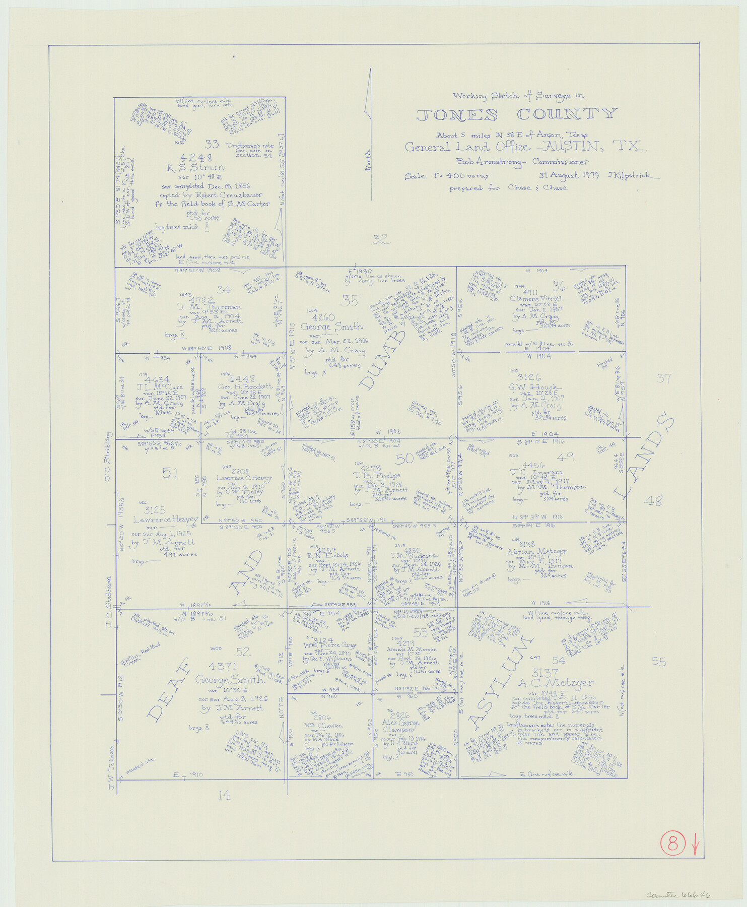 66646, Jones County Working Sketch 8, General Map Collection