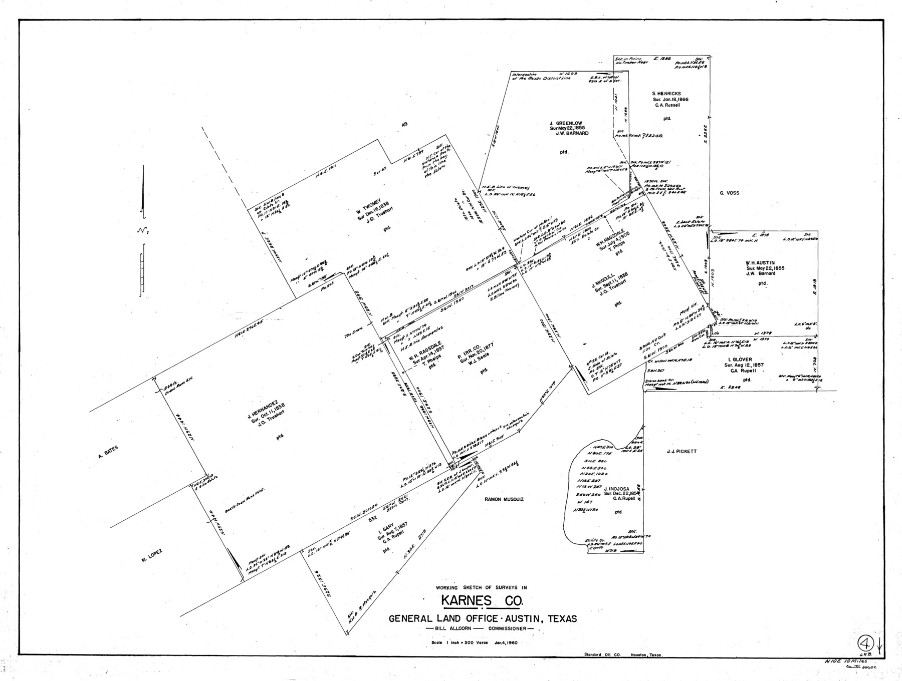 66652, Karnes County Working Sketch 4, General Map Collection