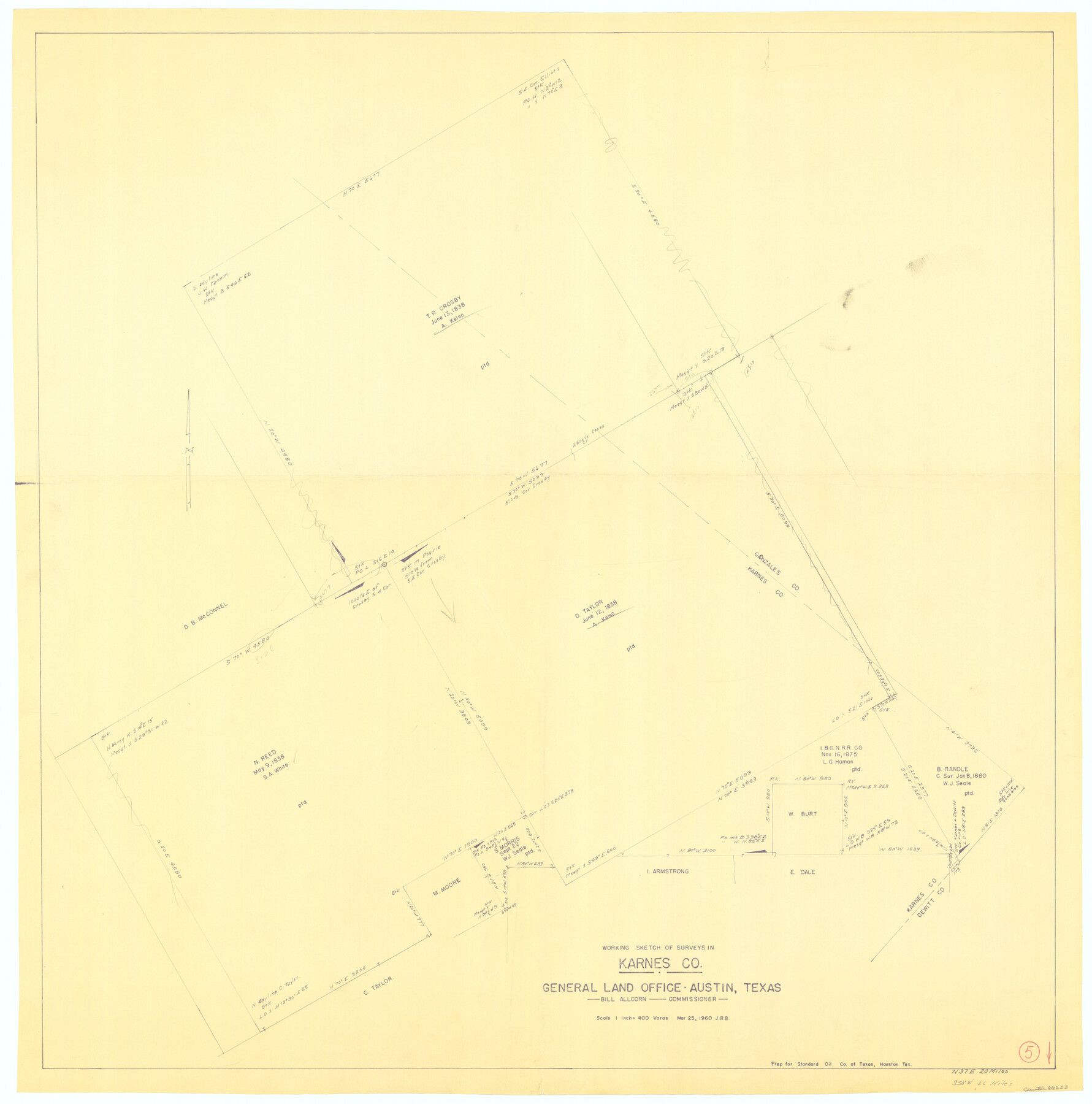 66653, Karnes County Working Sketch 5, General Map Collection
