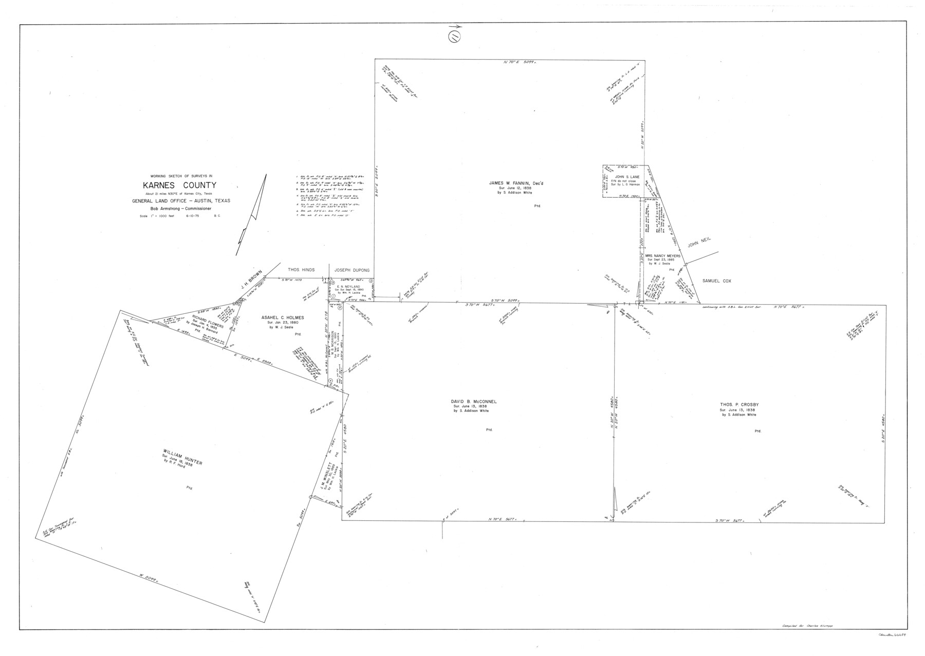 66659, Karnes County Working Sketch 11, General Map Collection