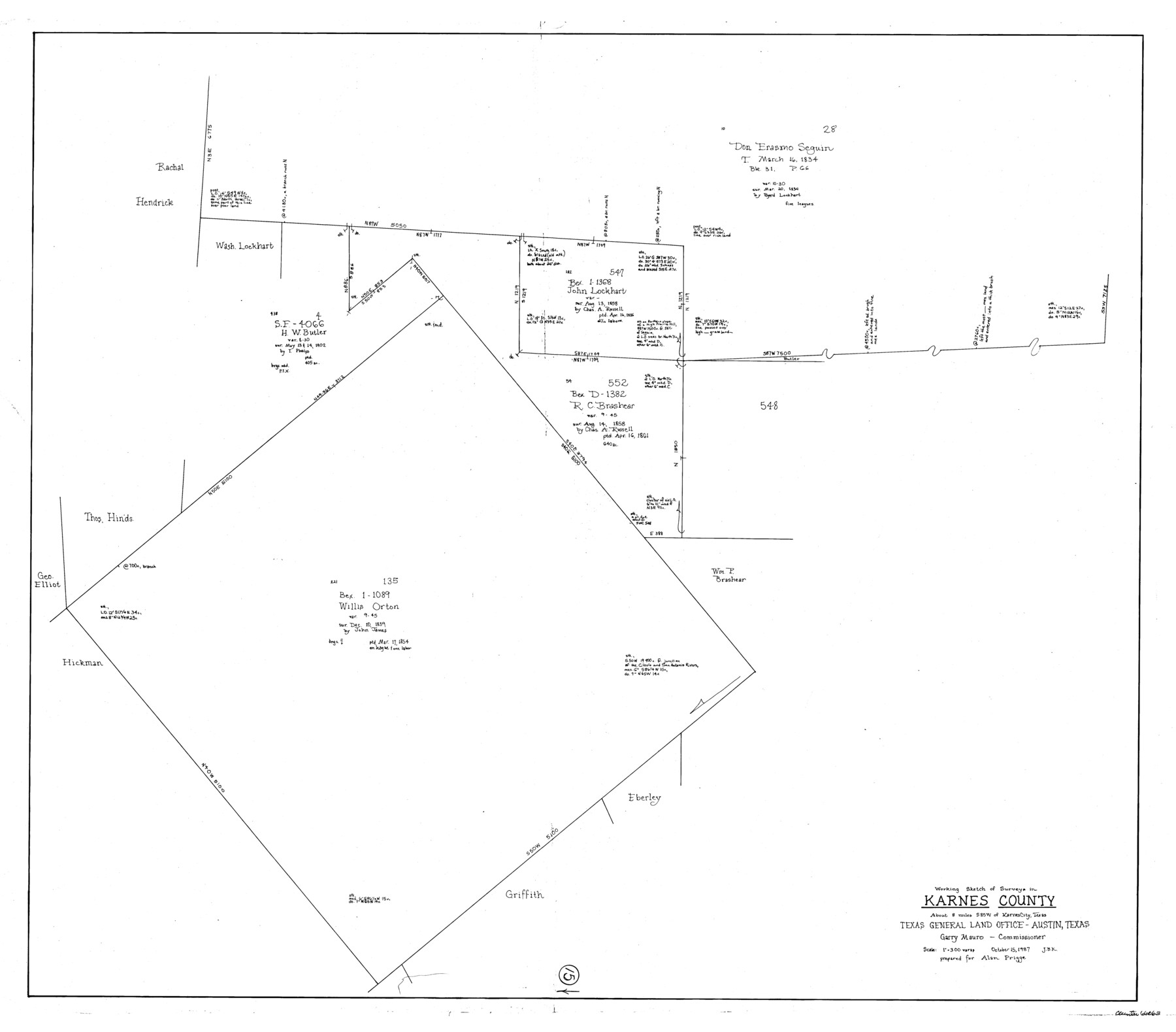 66663, Karnes County Working Sketch 15, General Map Collection