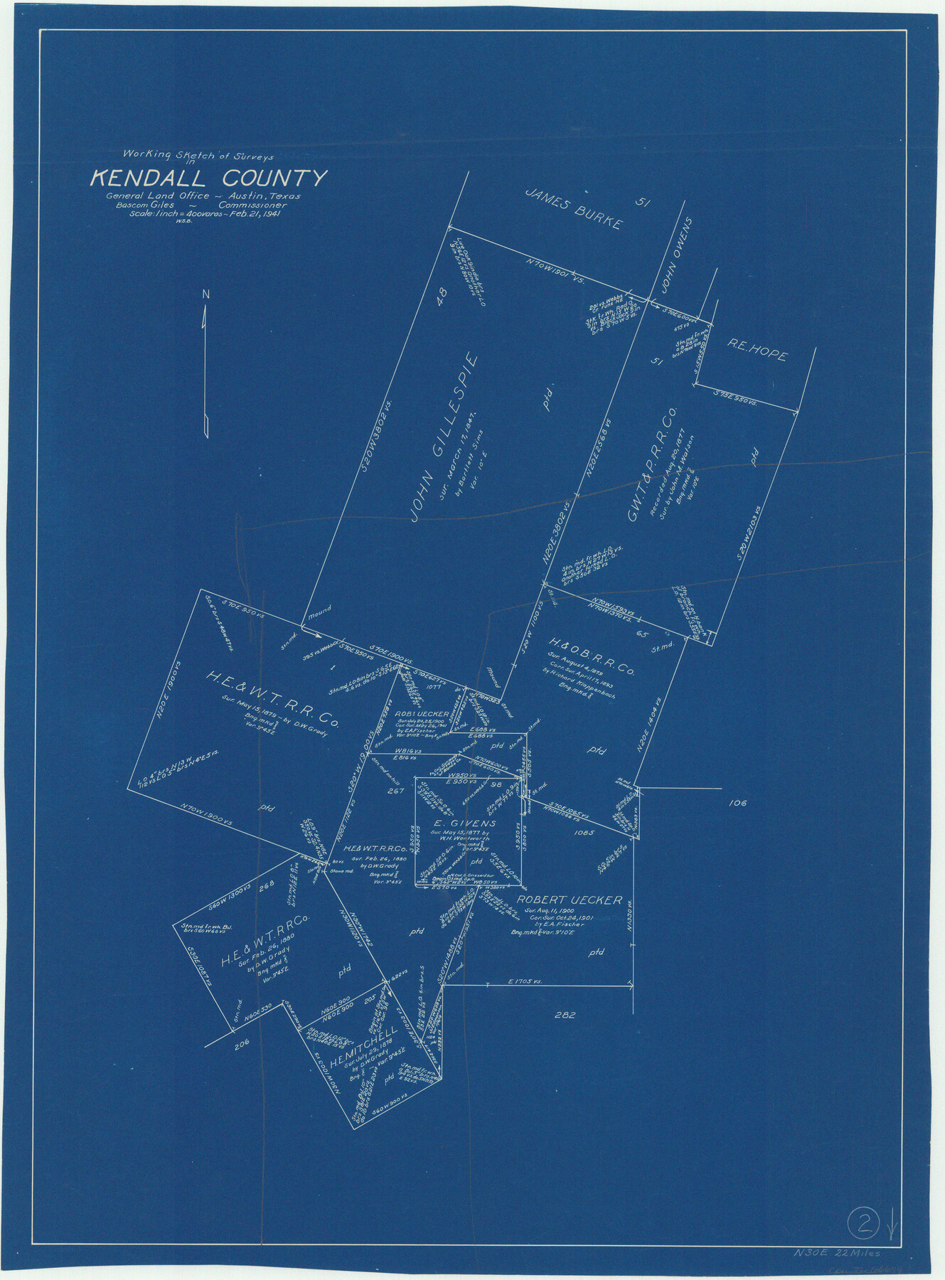 66674, Kendall County Working Sketch 2, General Map Collection