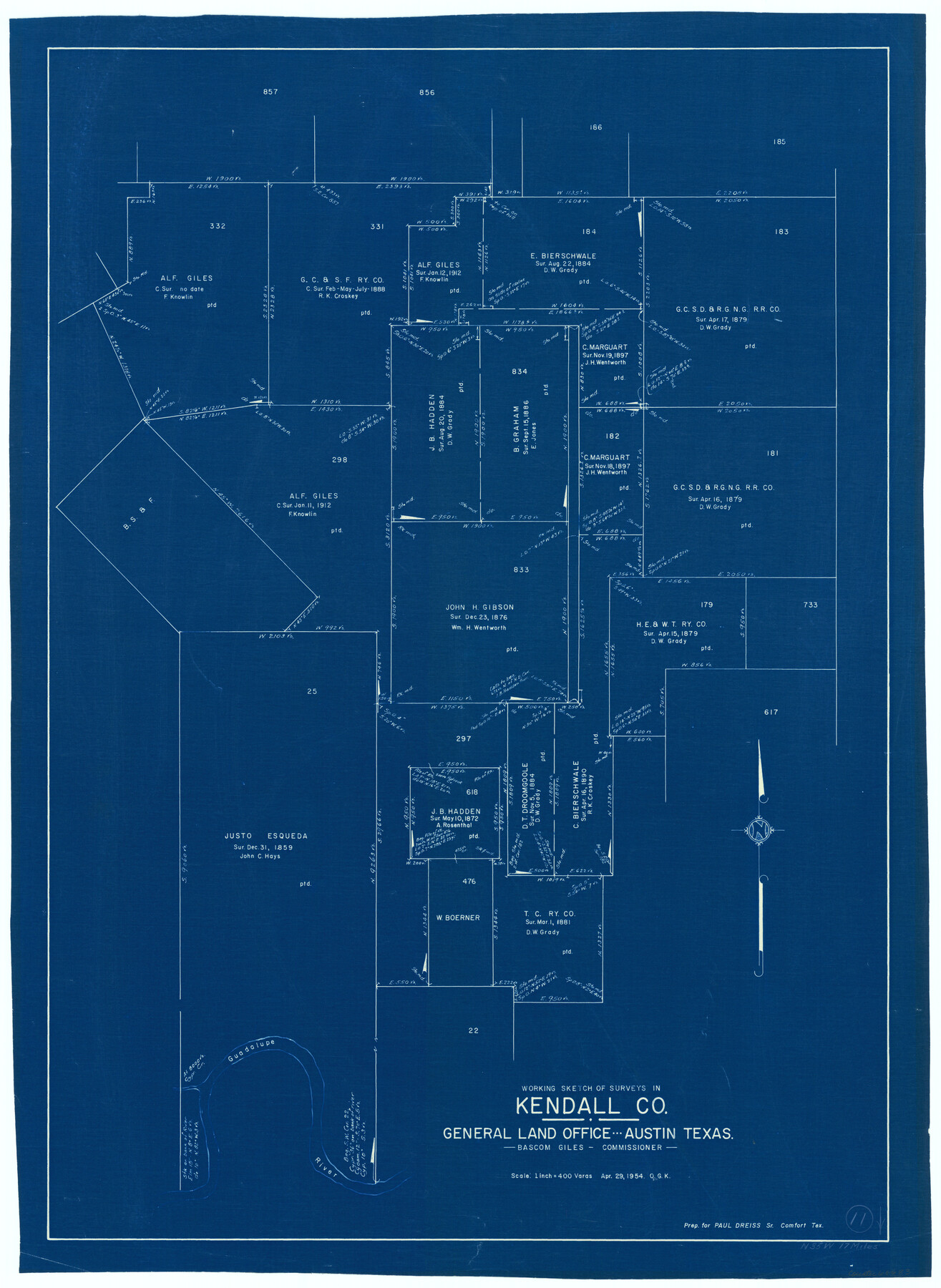 66683, Kendall County Working Sketch 11, General Map Collection