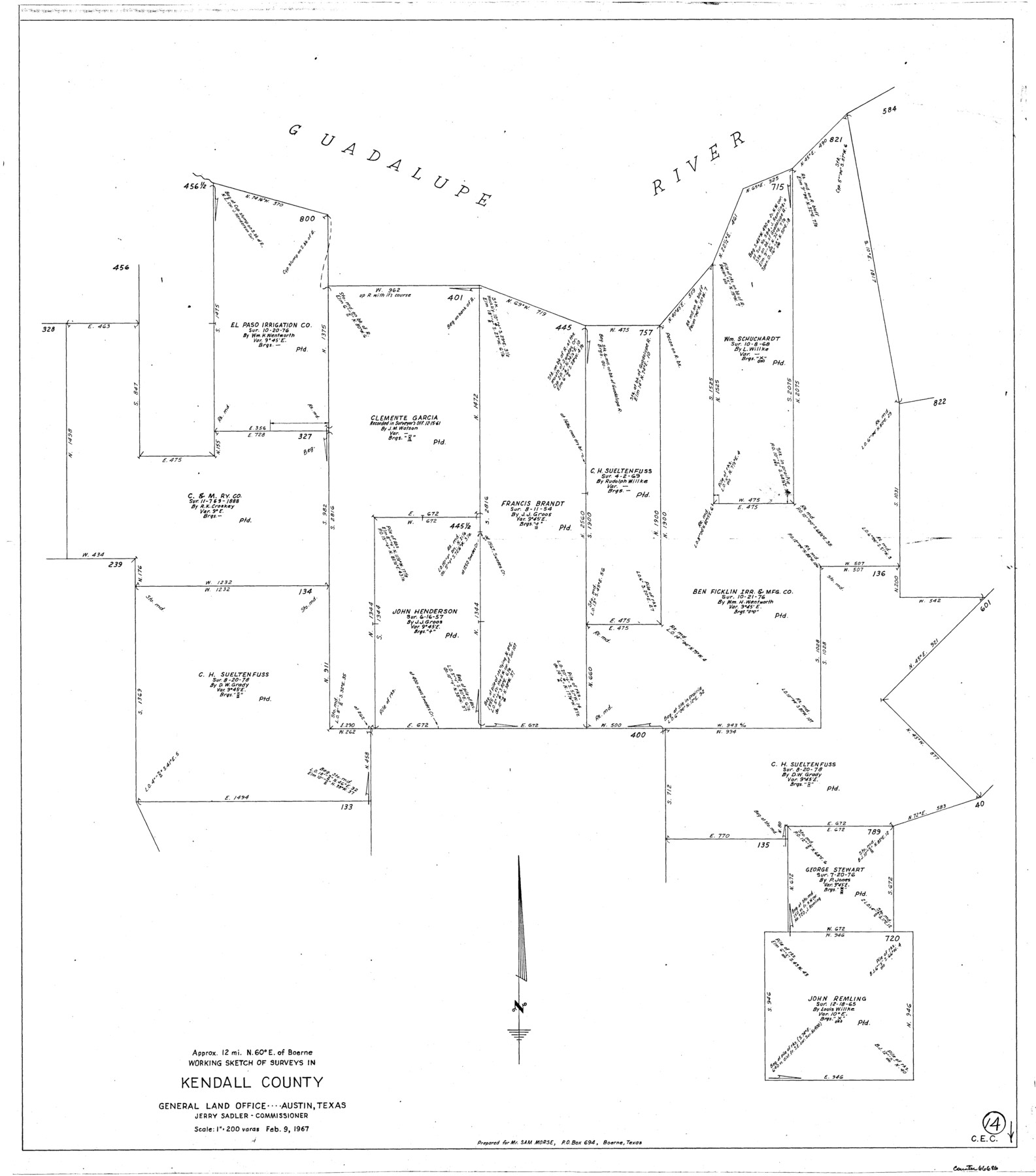 66686, Kendall County Working Sketch 14, General Map Collection