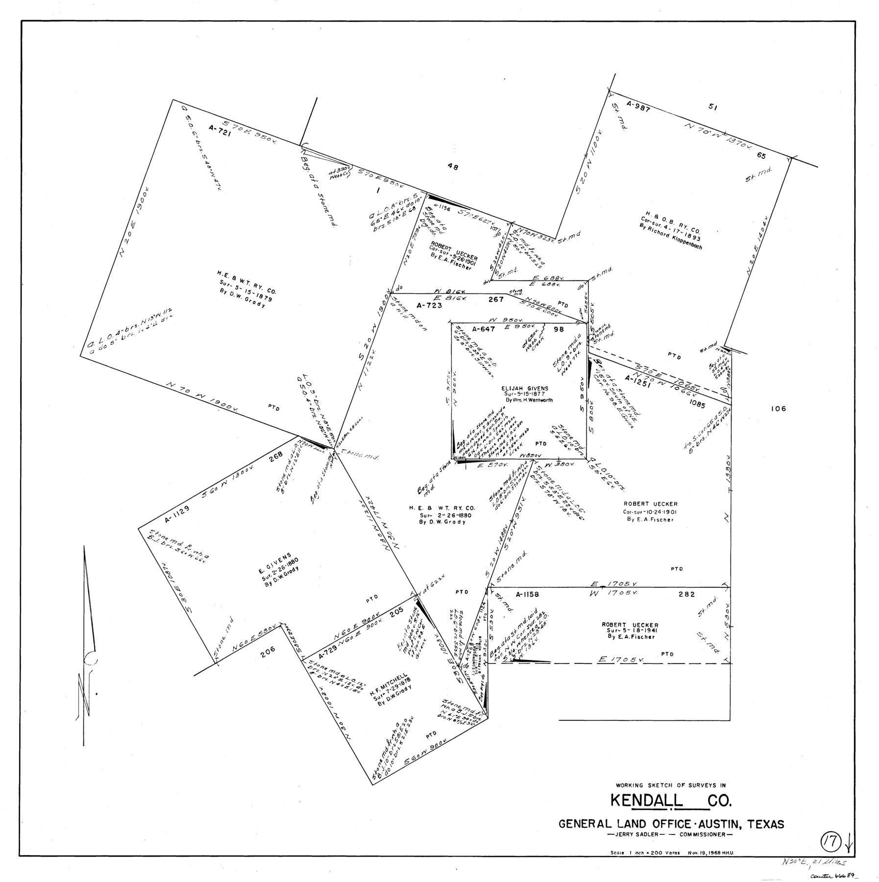 66689, Kendall County Working Sketch 17, General Map Collection