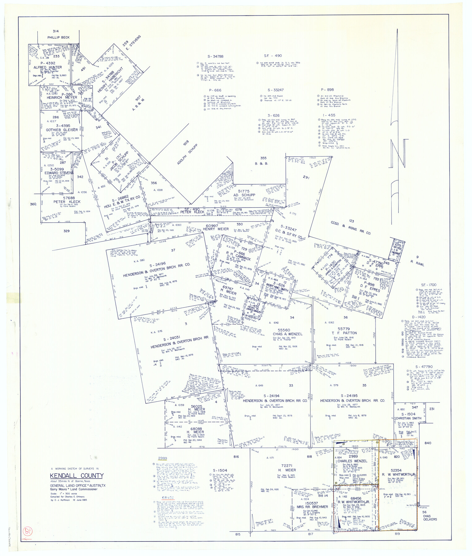 66698, Kendall County Working Sketch 26, General Map Collection