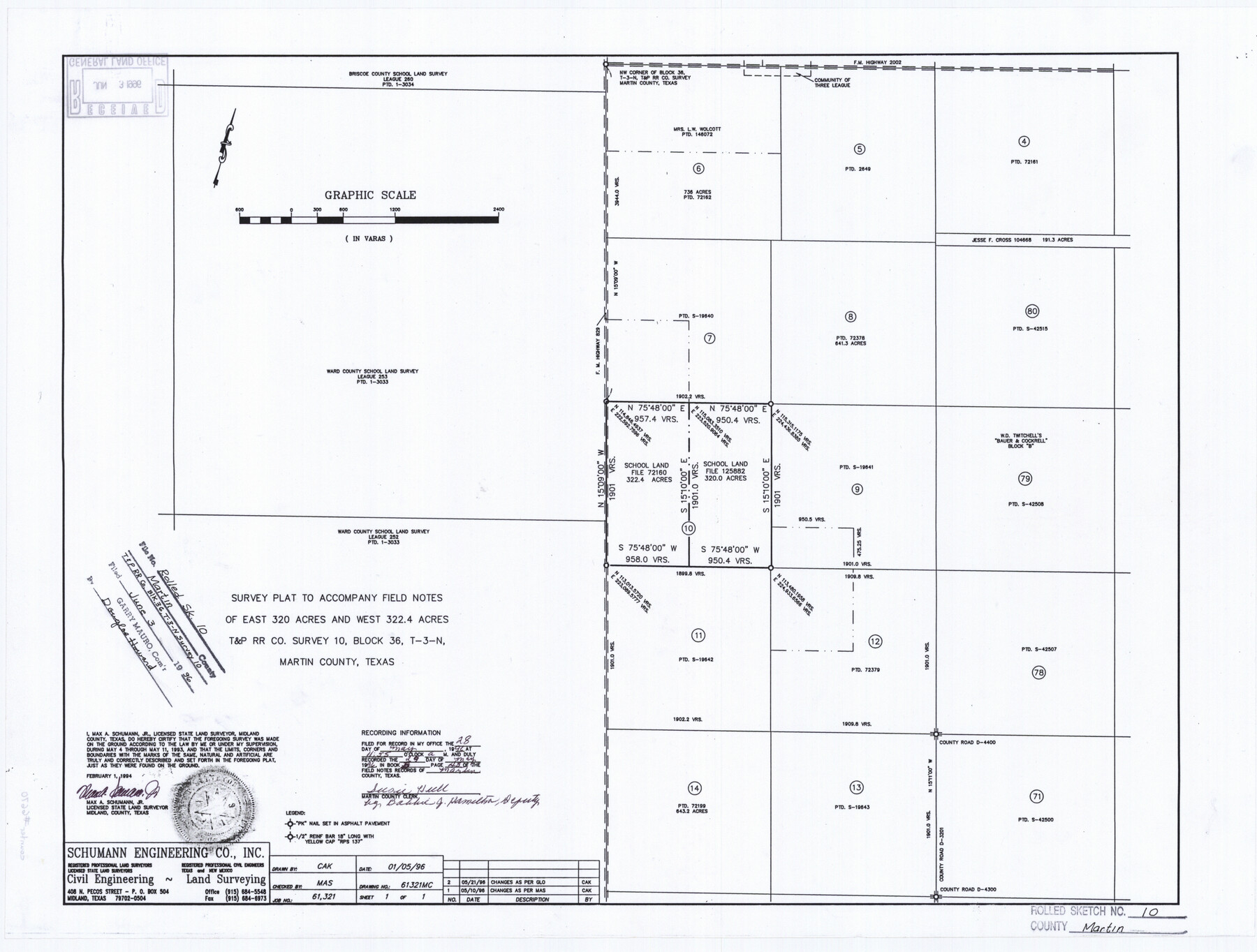 6670, Martin County Rolled Sketch 10, General Map Collection