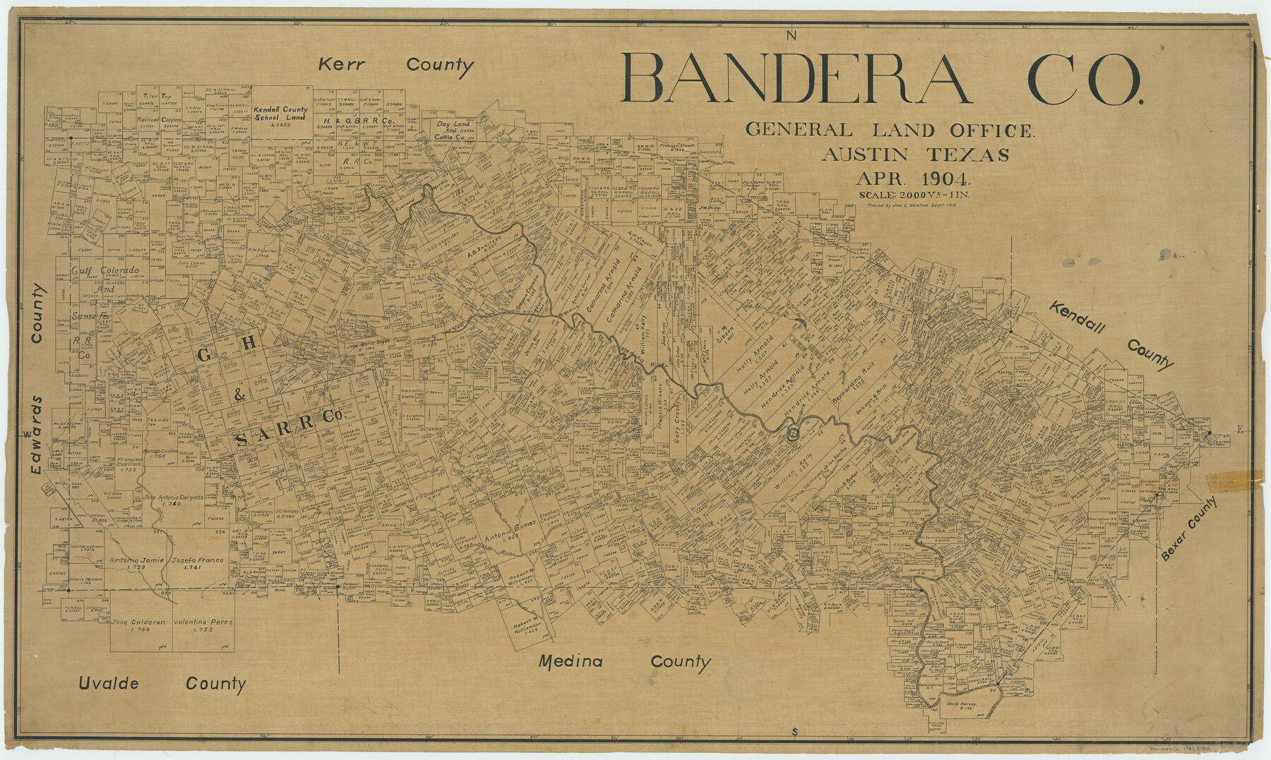 66709, Bandera Co., General Map Collection
