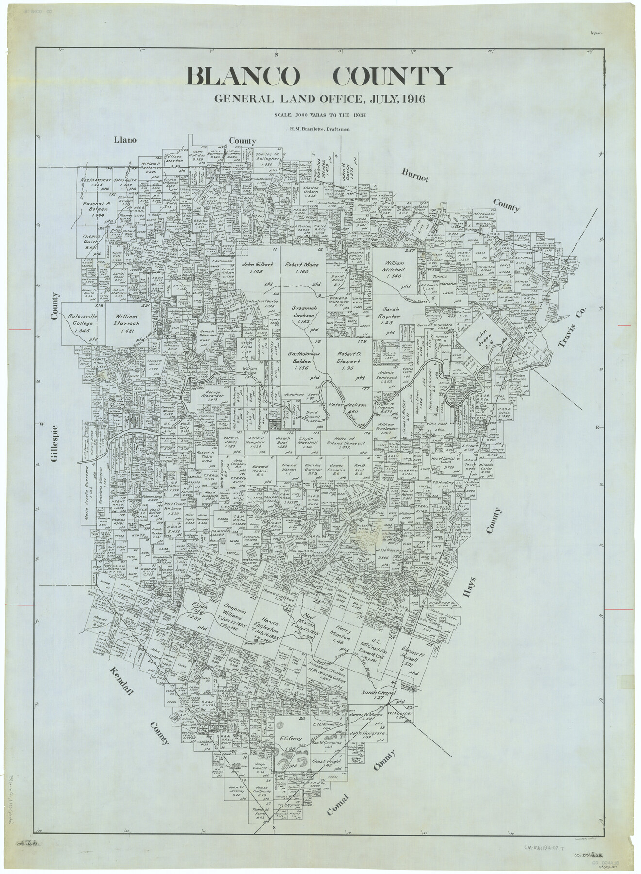 66715, Blanco County, General Map Collection