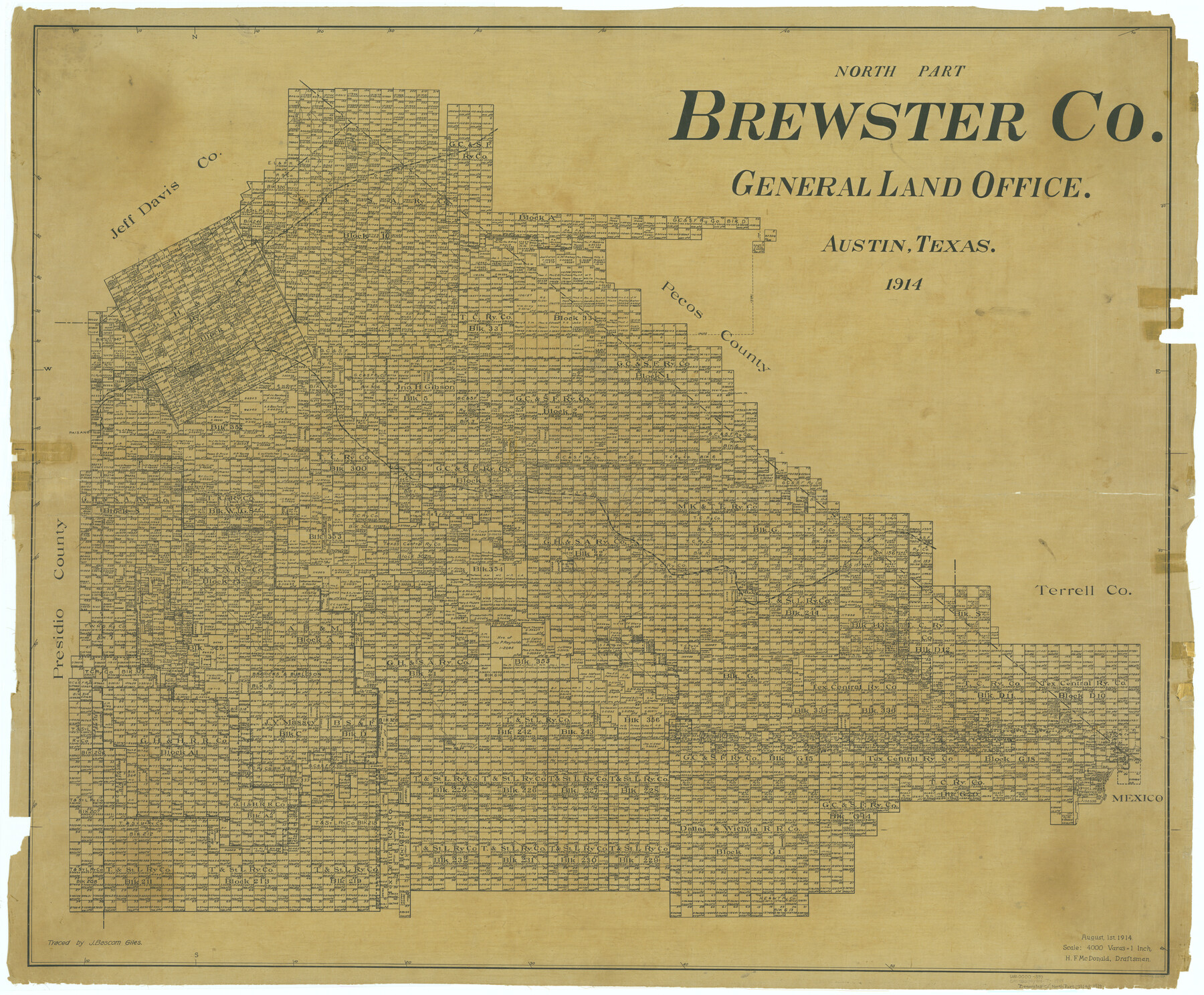66729, North Part Brewster Co., General Map Collection