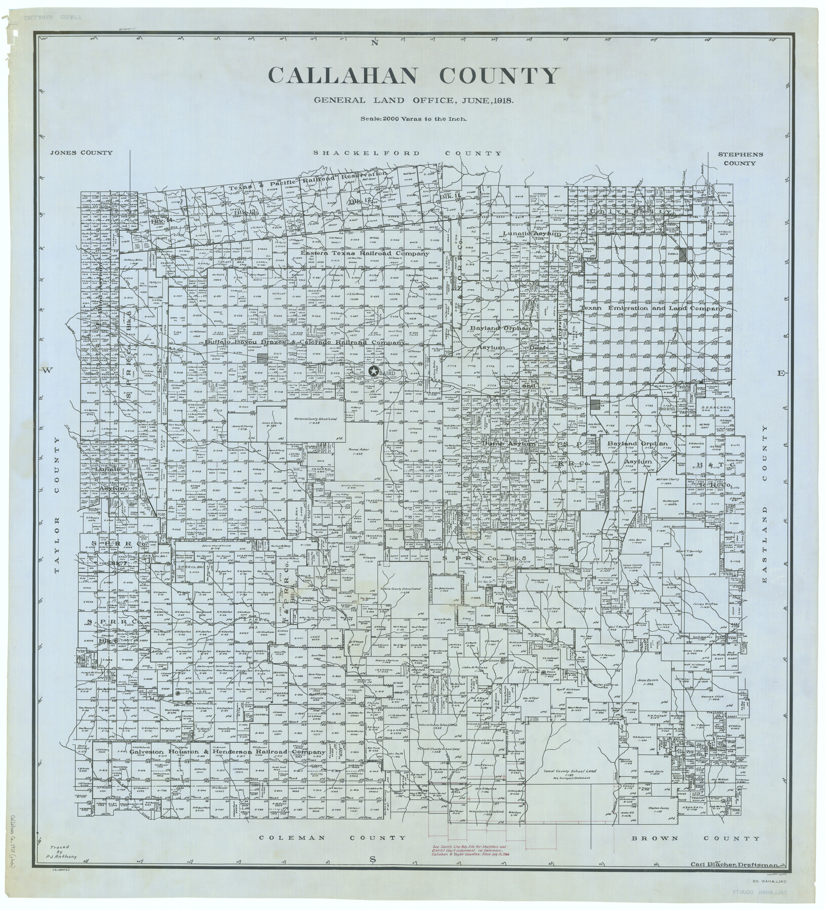 66743, Callahan County, General Map Collection