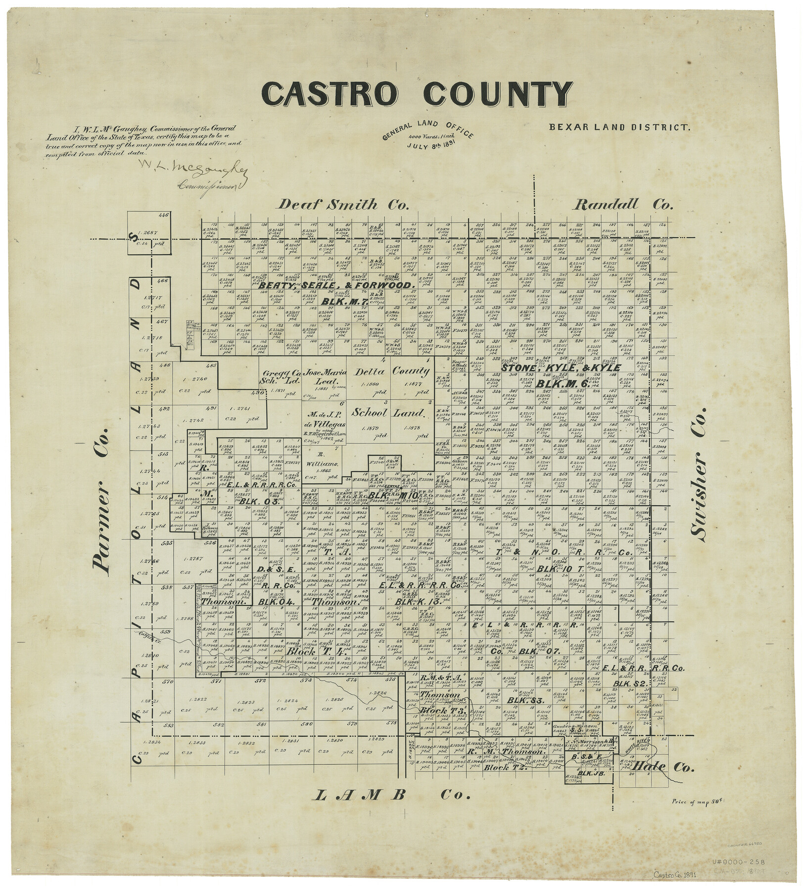 66750, Castro County, General Map Collection
