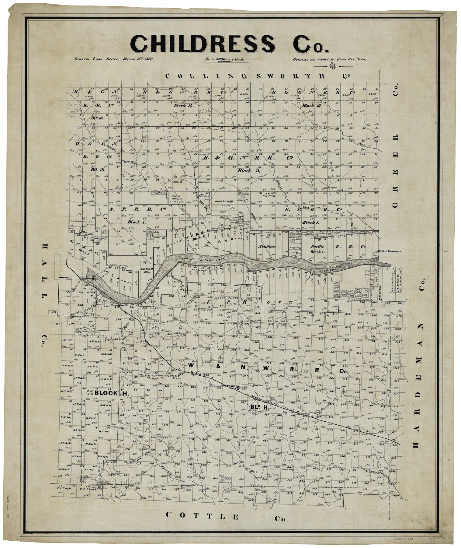 66752, Childress Co., General Map Collection
