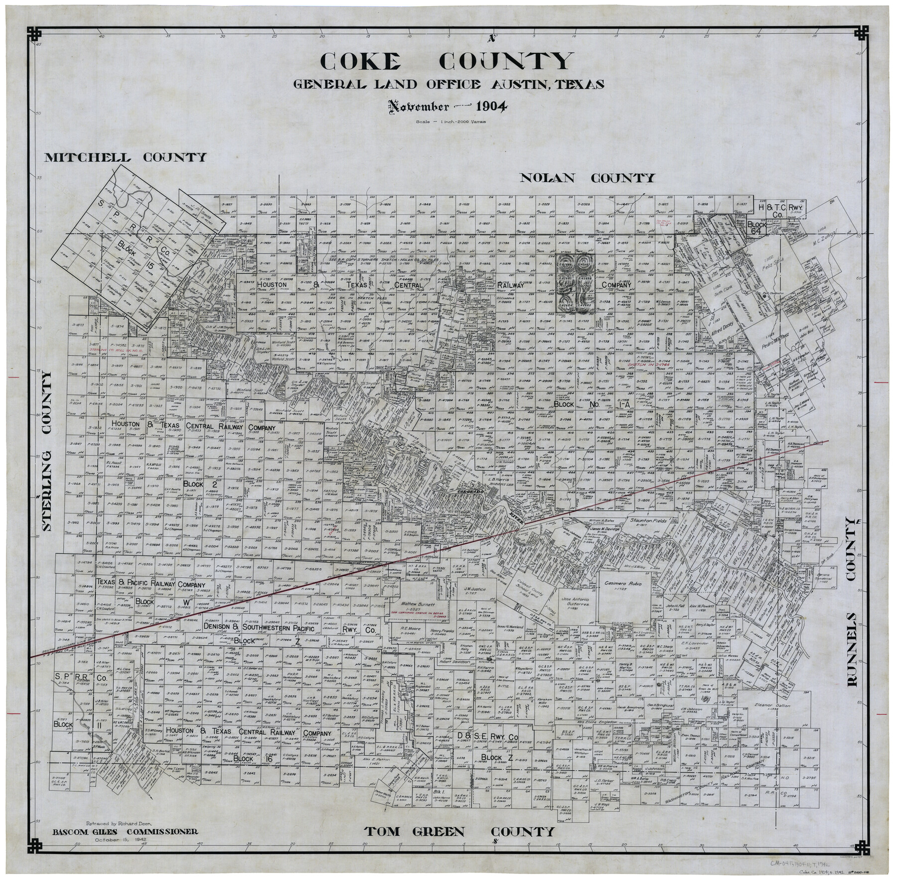 66757, Coke County, General Map Collection

