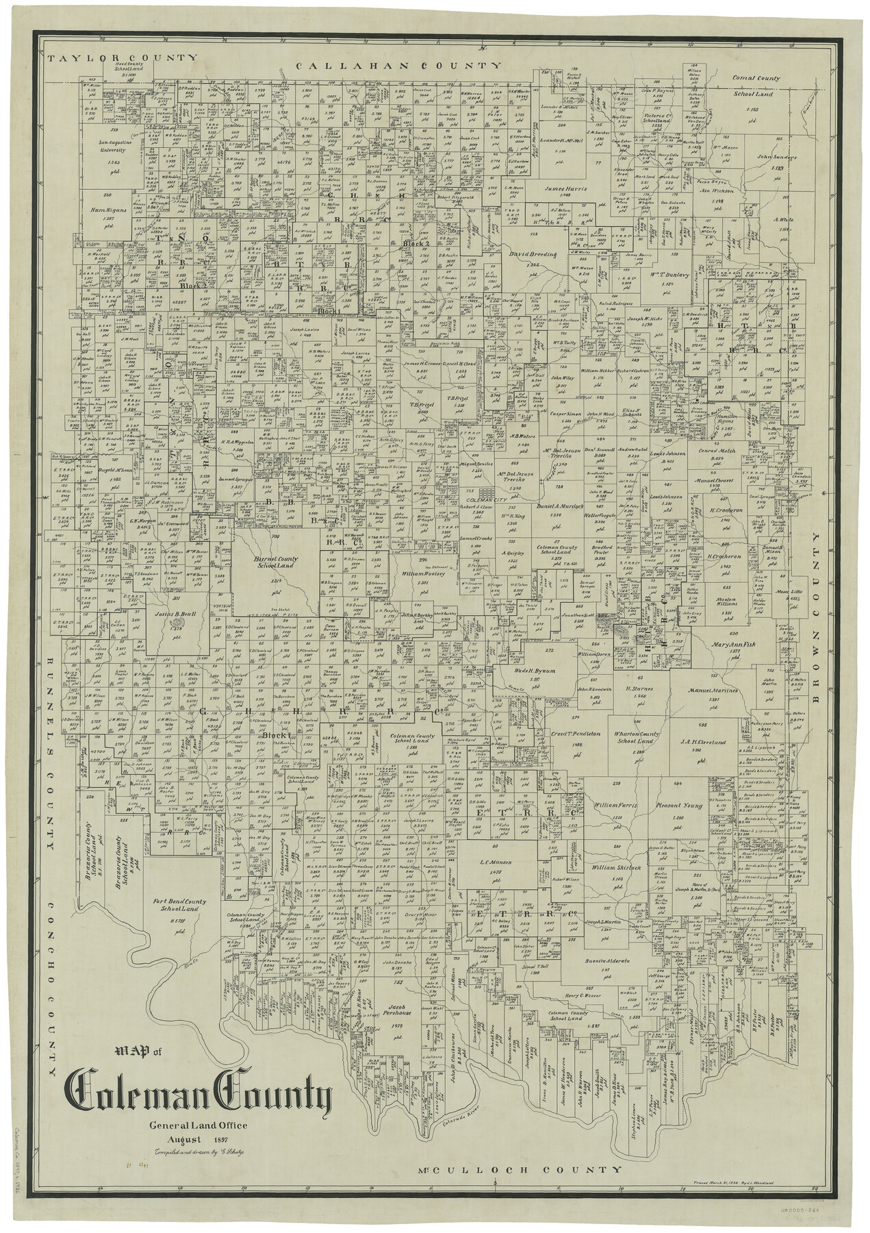 66758, Coleman County, General Map Collection

