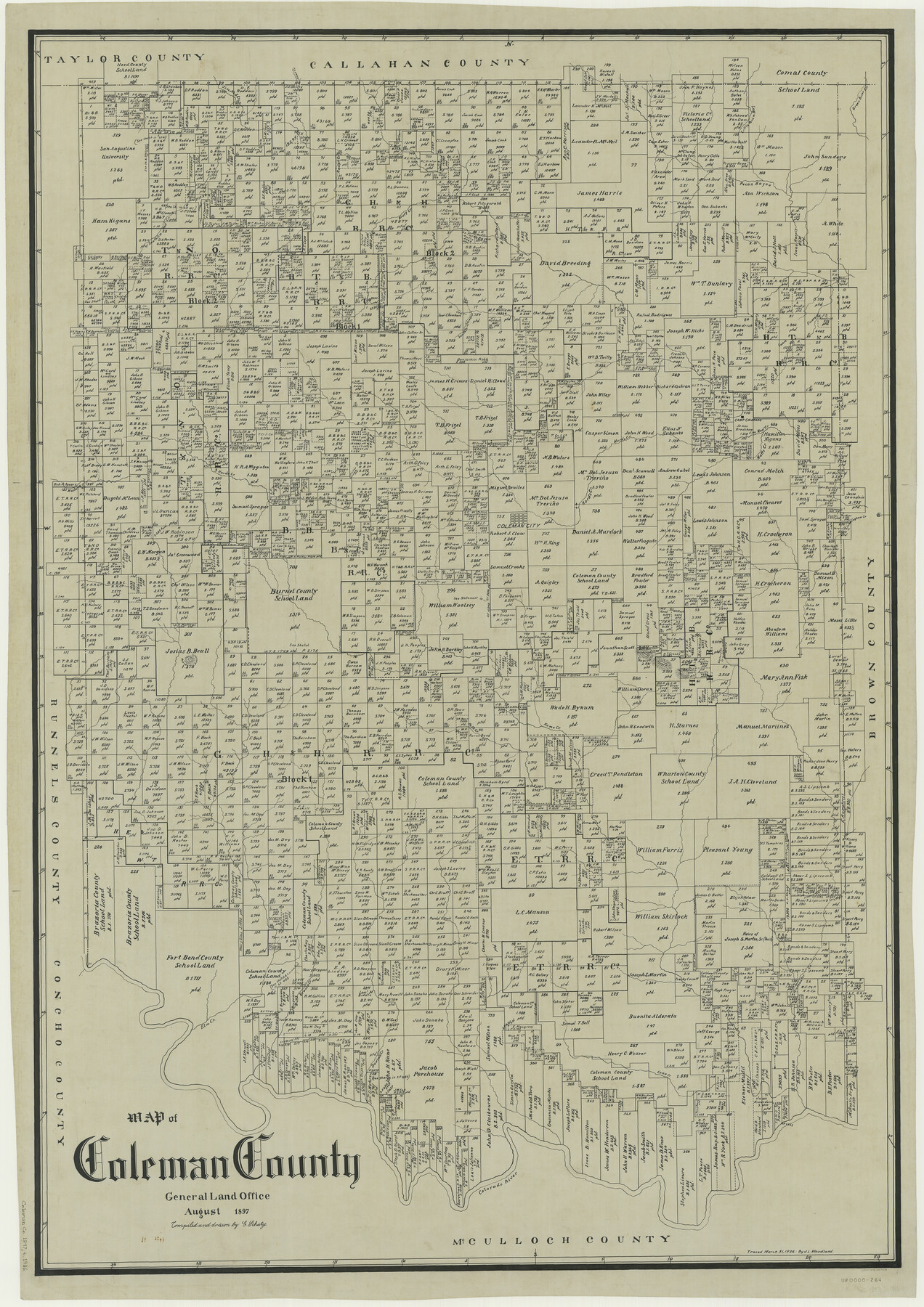 66758, Coleman County, General Map Collection