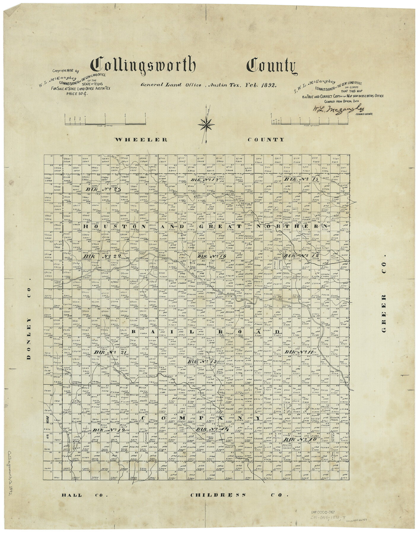 66759, Collingsworth County, General Map Collection
