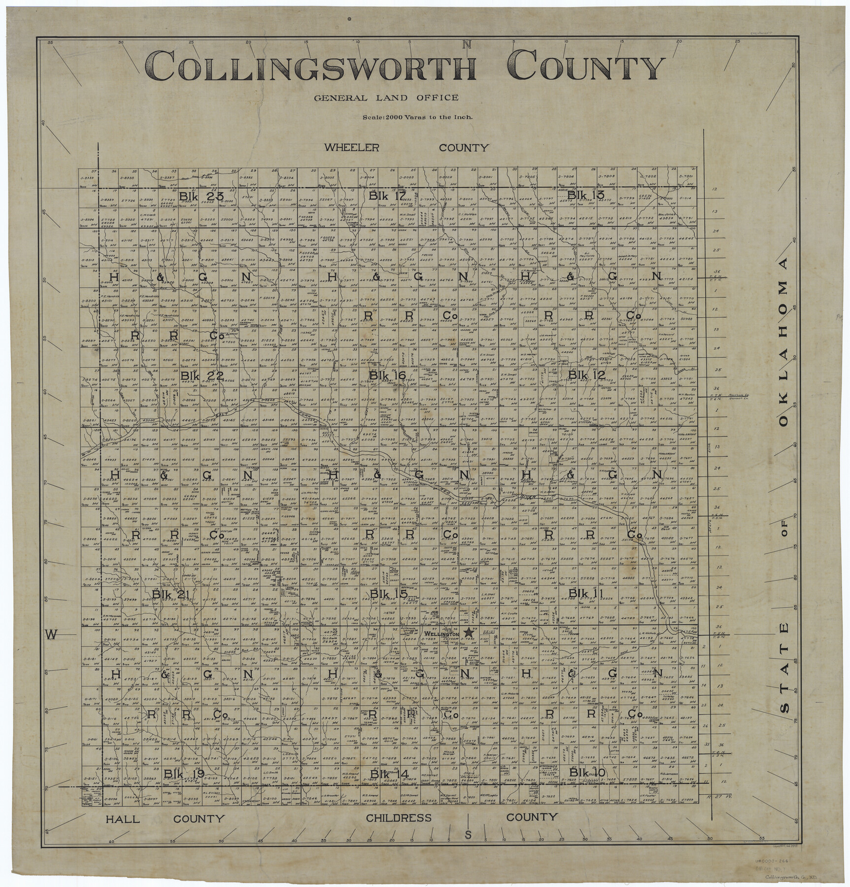 66778, Collingsworth County, General Map Collection