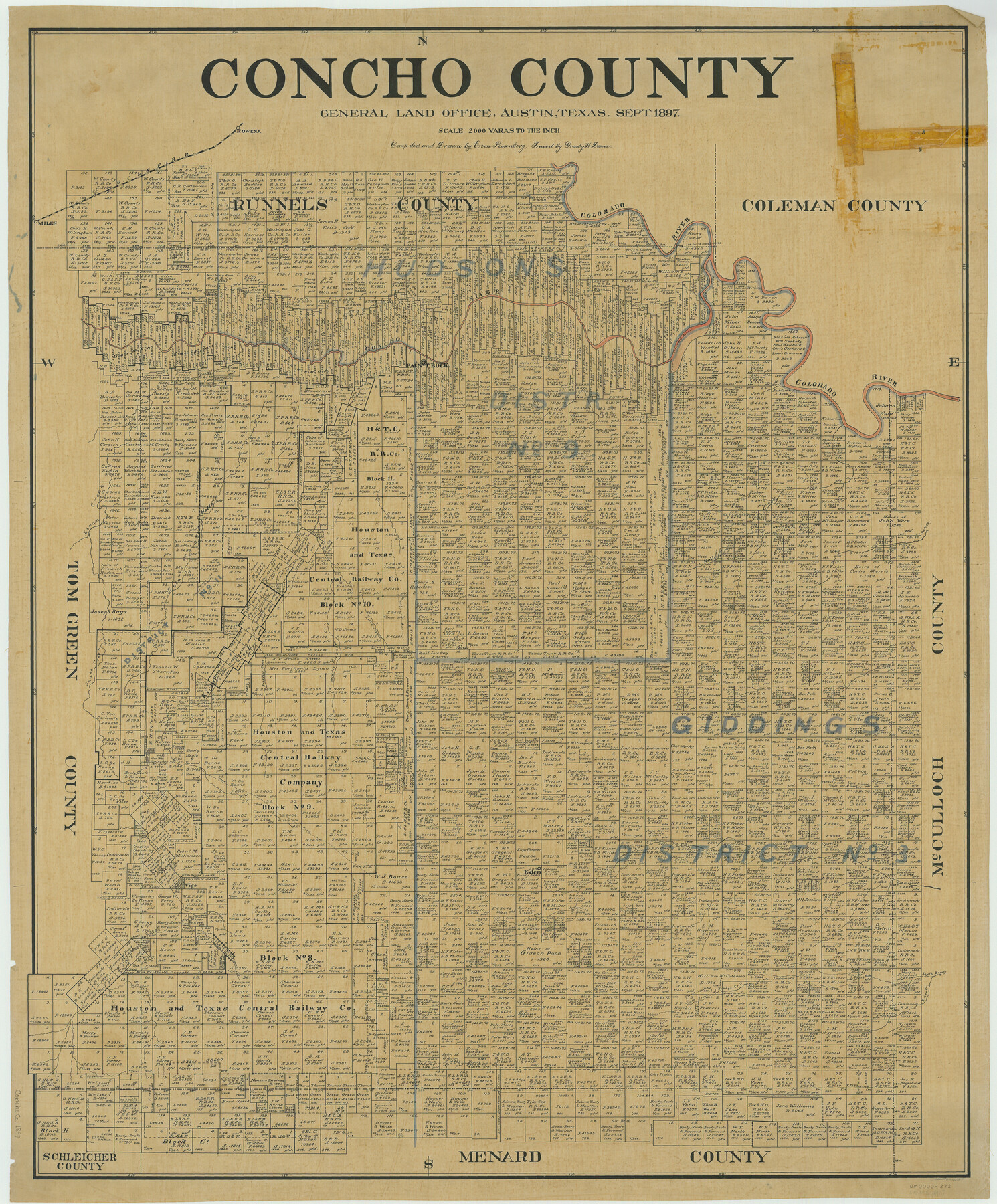 66785, Concho County, General Map Collection