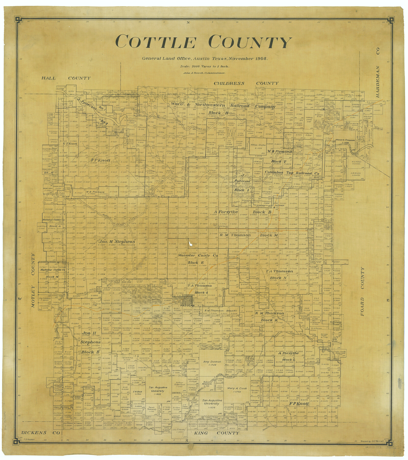 66788, Cottle County, General Map Collection