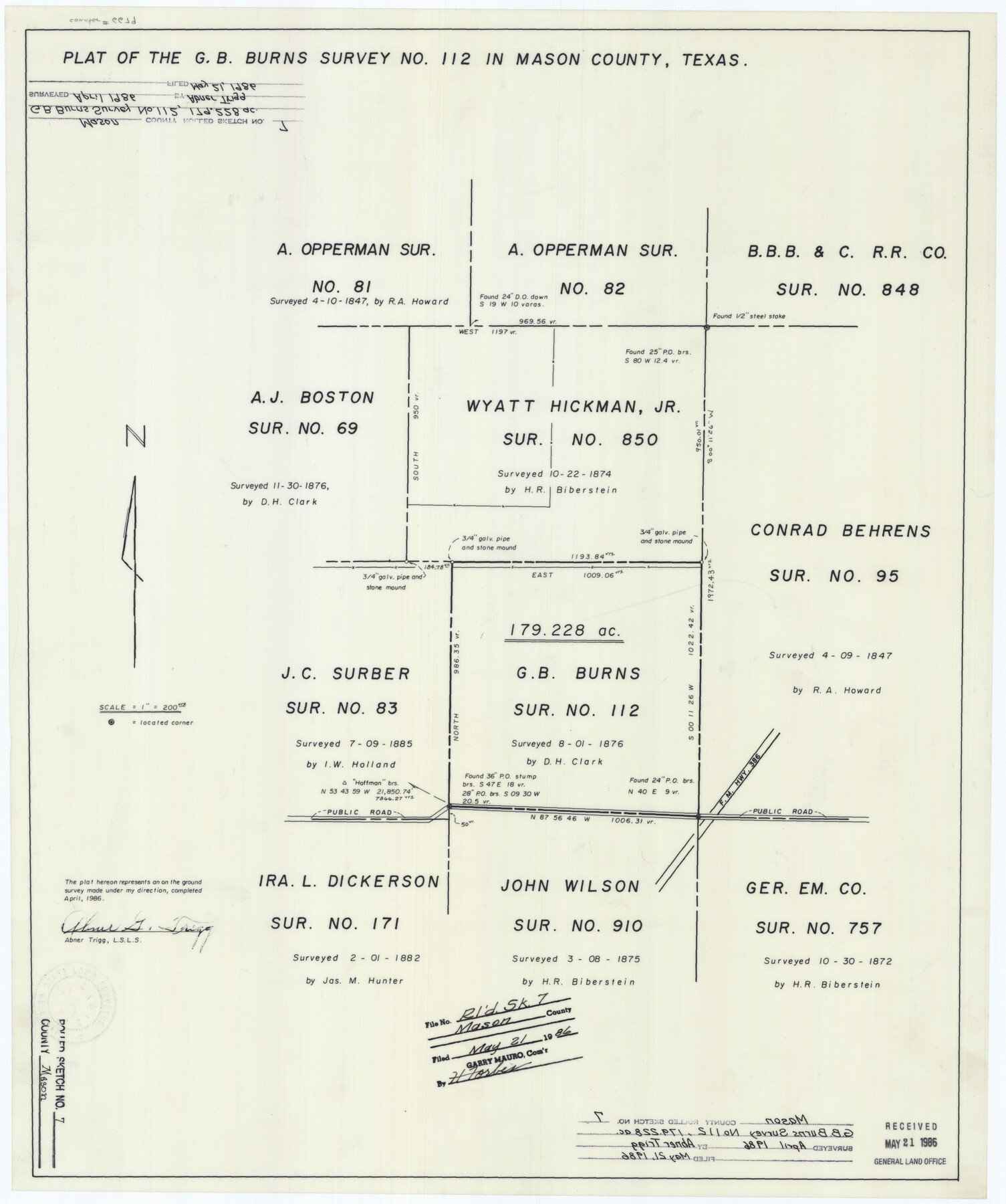 6679, Mason County Rolled Sketch 7, General Map Collection