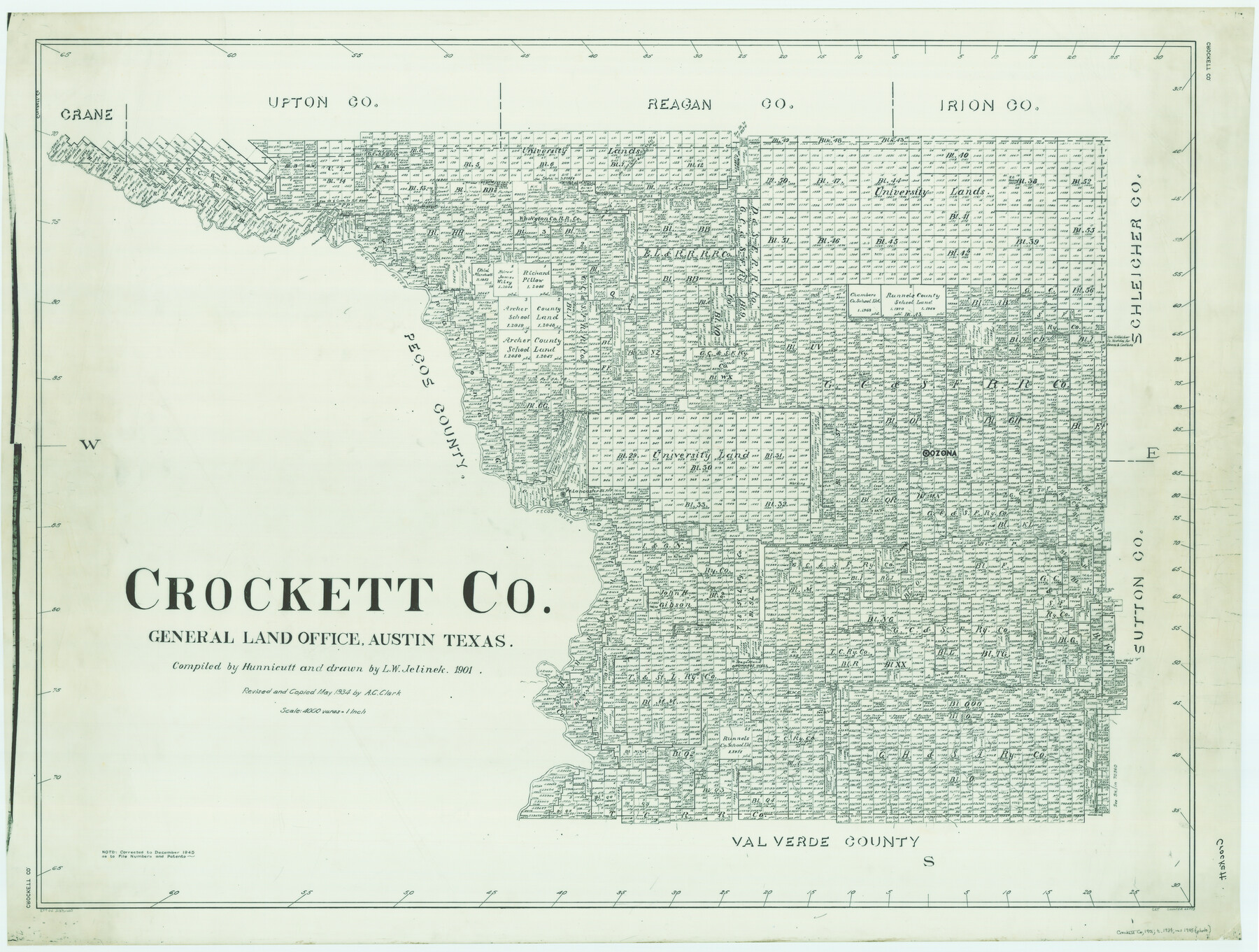 66793, Crockett Co., General Map Collection